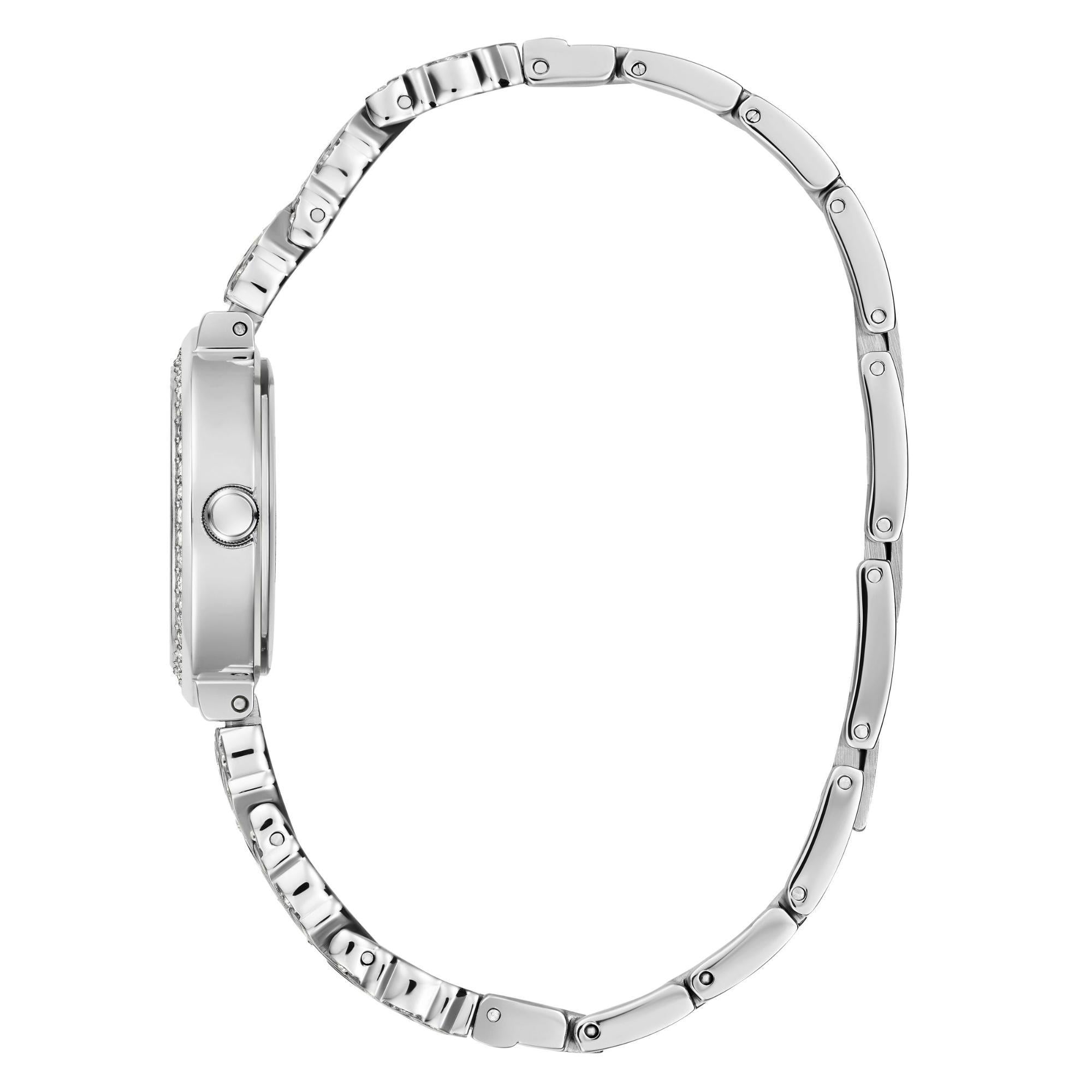GUESS Ladies Silver Dial Analog Stainless Steel Strap Watch GW0476L1