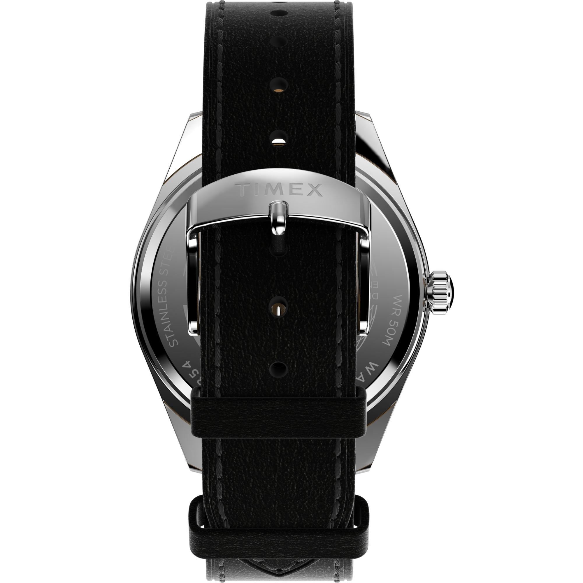 Timex Legacy Black Dial Vegan Leather Strap Men’s Watch TW2W57400