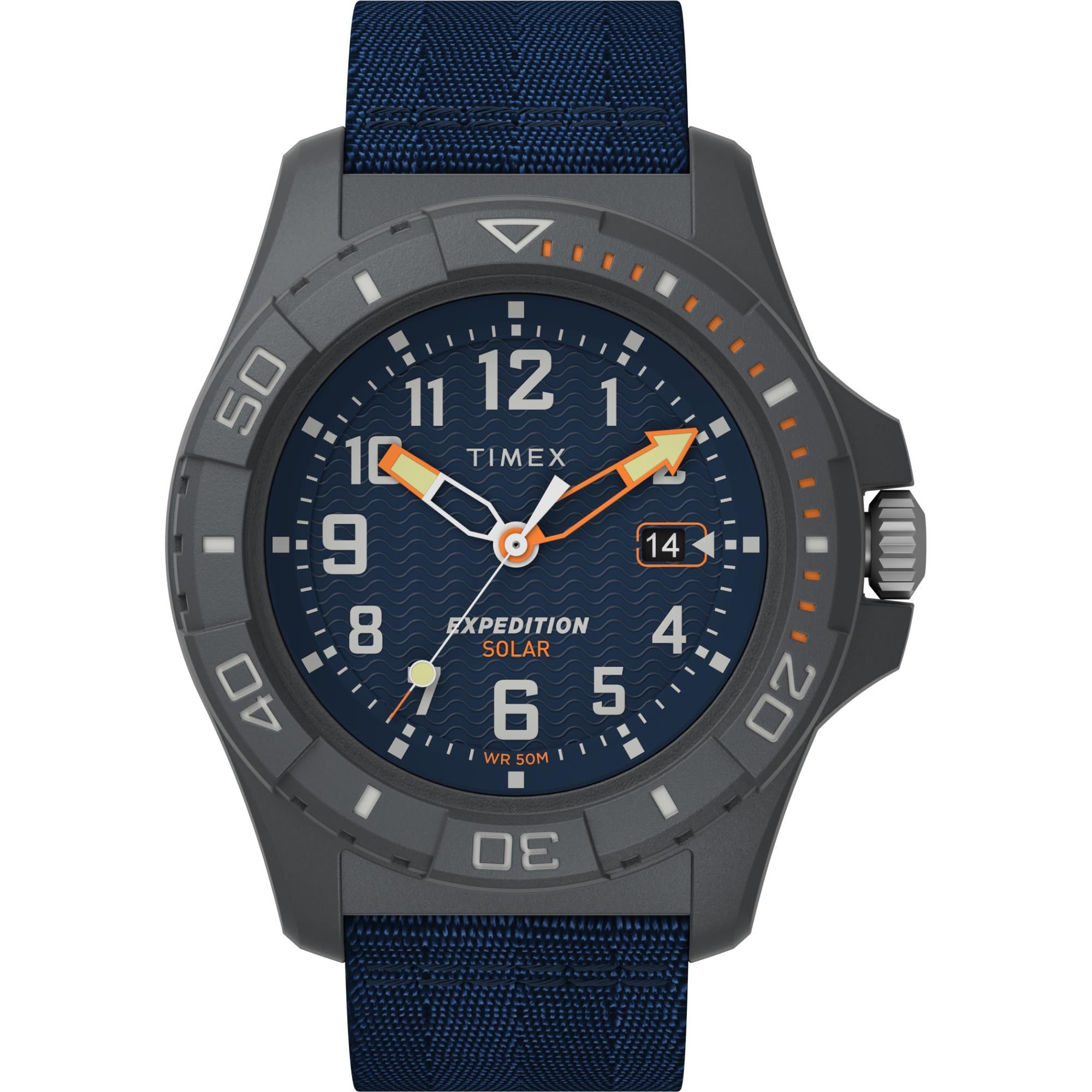 Timex Expedition North® Freedive Ocean Blue Dial Fabric Strap Men's Watch TW2V40300