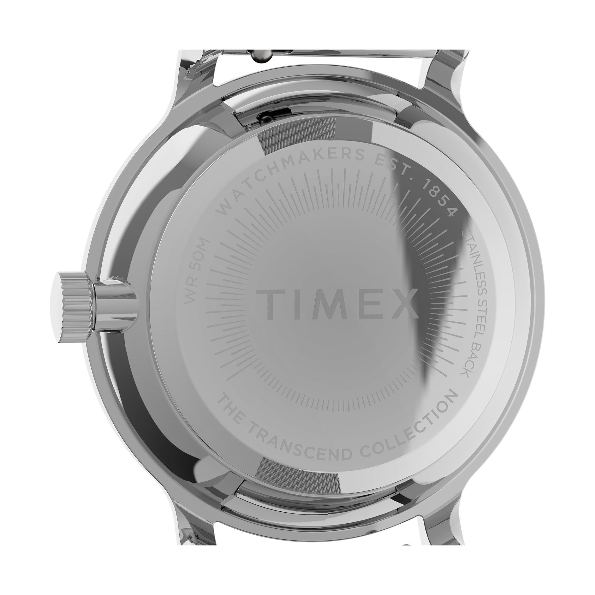 Timex Transcend Silver Dial Stainless Steel Strap Men's Watch TW2U92900