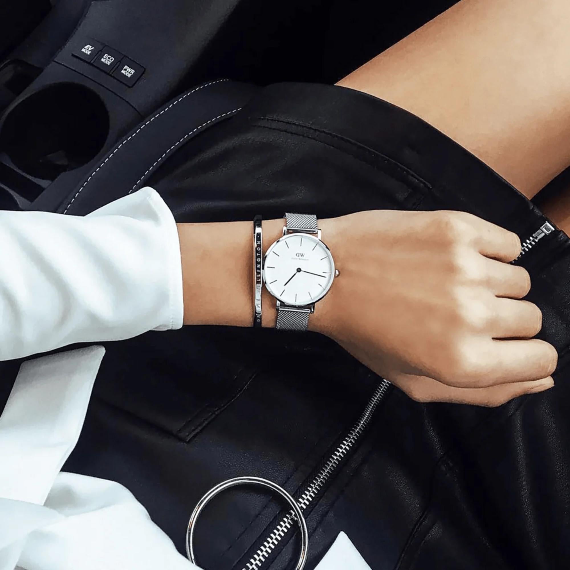 Daniel Wellington Petite Sterling Silver White Dial Women's Watch DW00100164