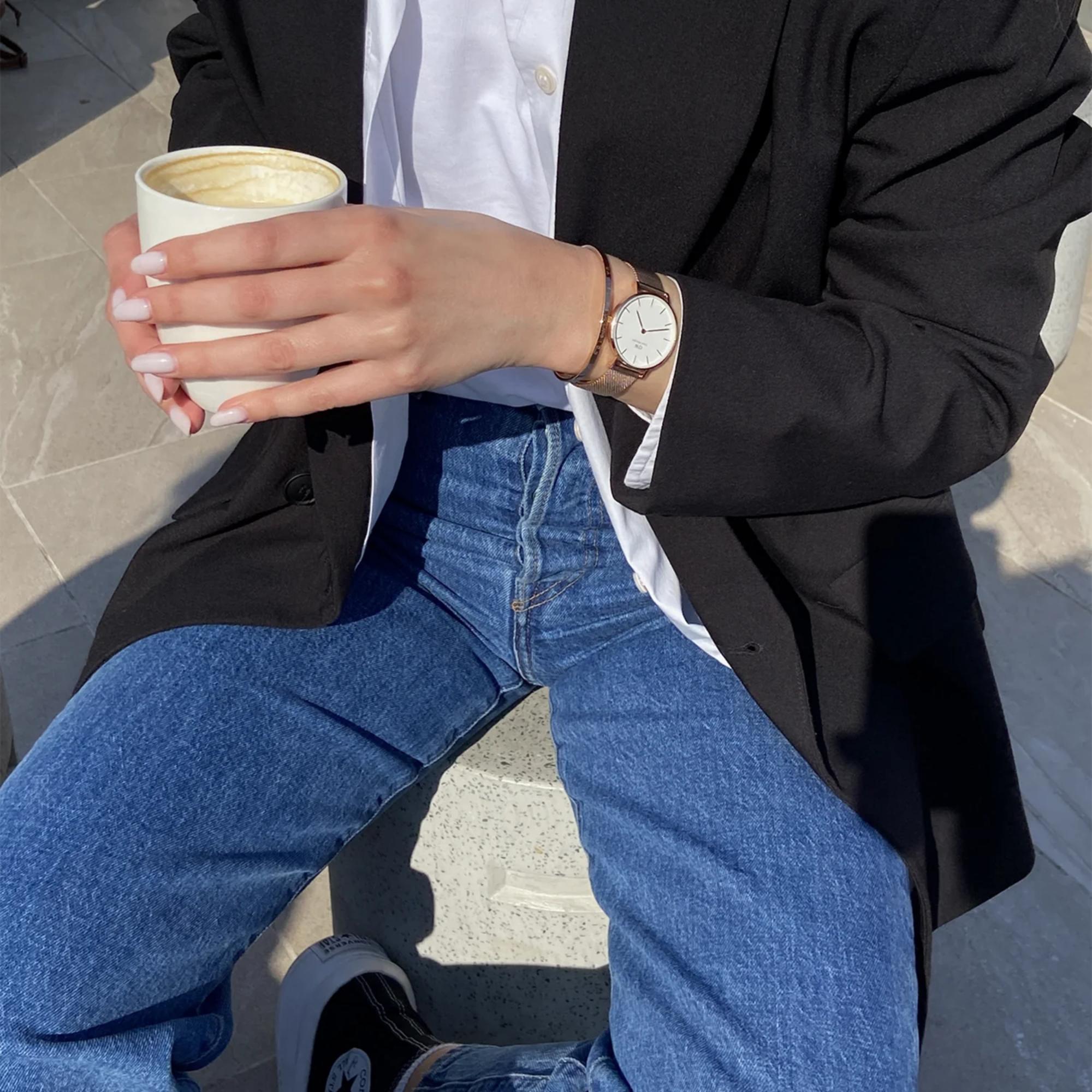 Daniel Wellington Petite Melrose White Dial Women’s Watch DW00100219