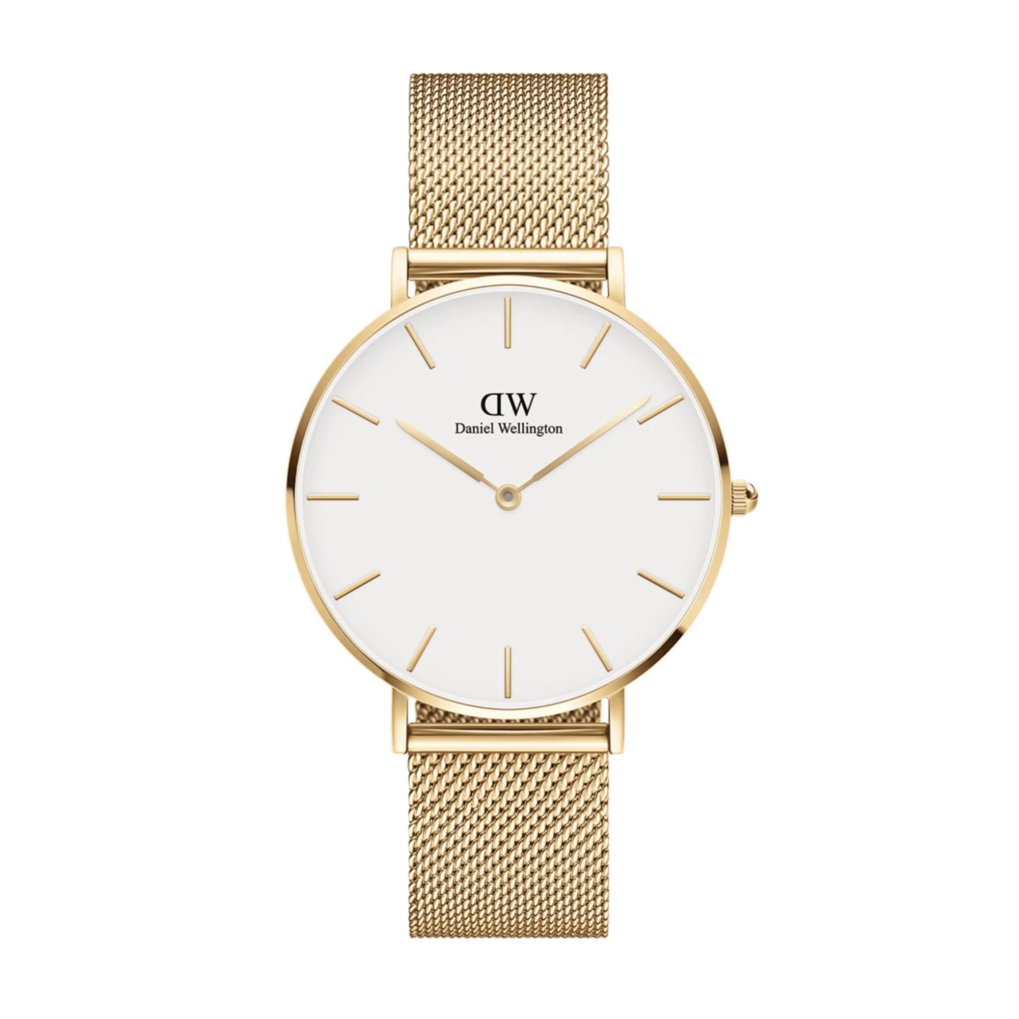 Daniel Wellington Petite Evergold G White Dial Steel Strap Women’s Watch DW00100348