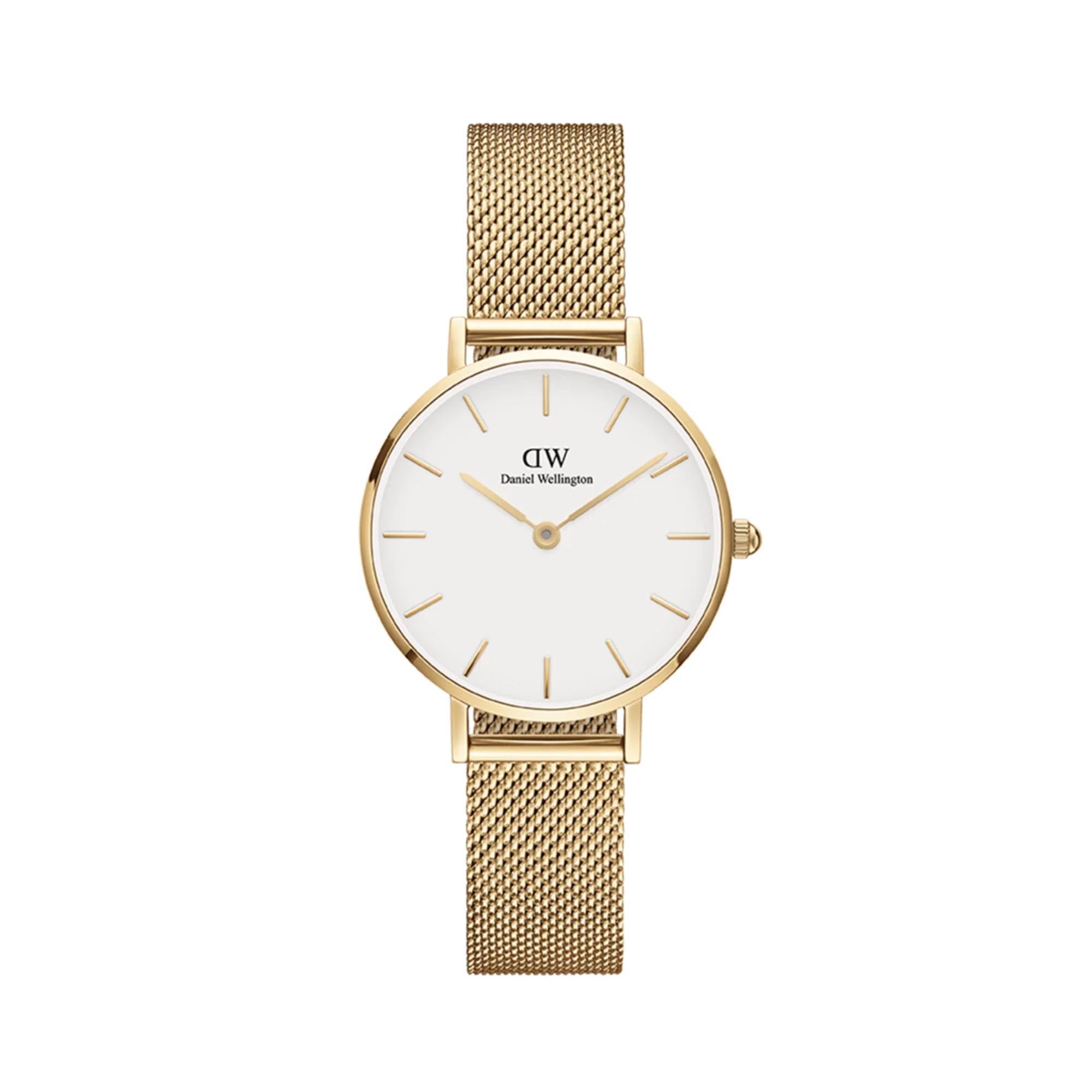 Daniel Wellington Petite Evergold G White Dial Stainless Steel Strap Women’s Watch DW00100350