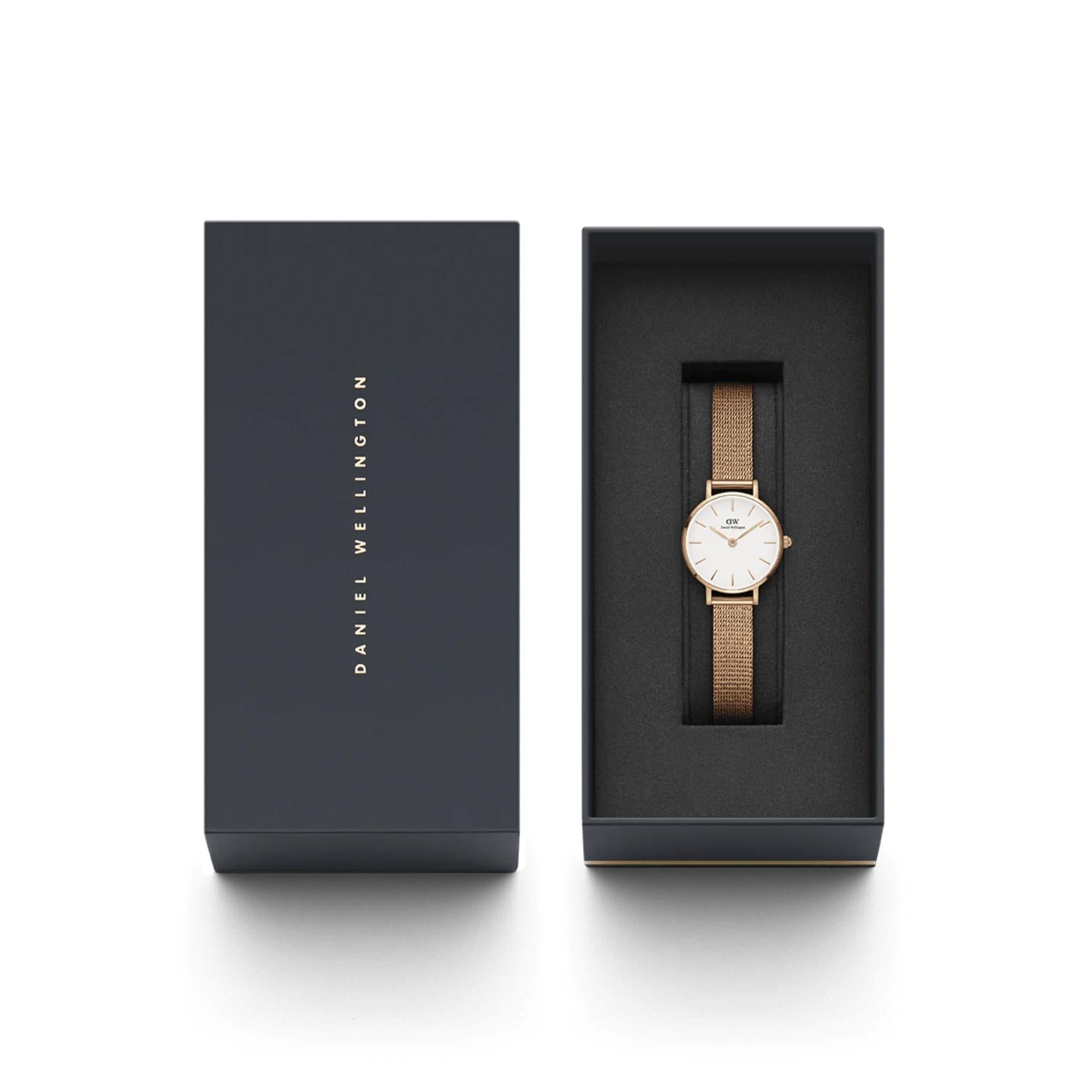 Daniel Wellington Petite White Dial Stainless Steel Strap Women’s Watch DW00100447