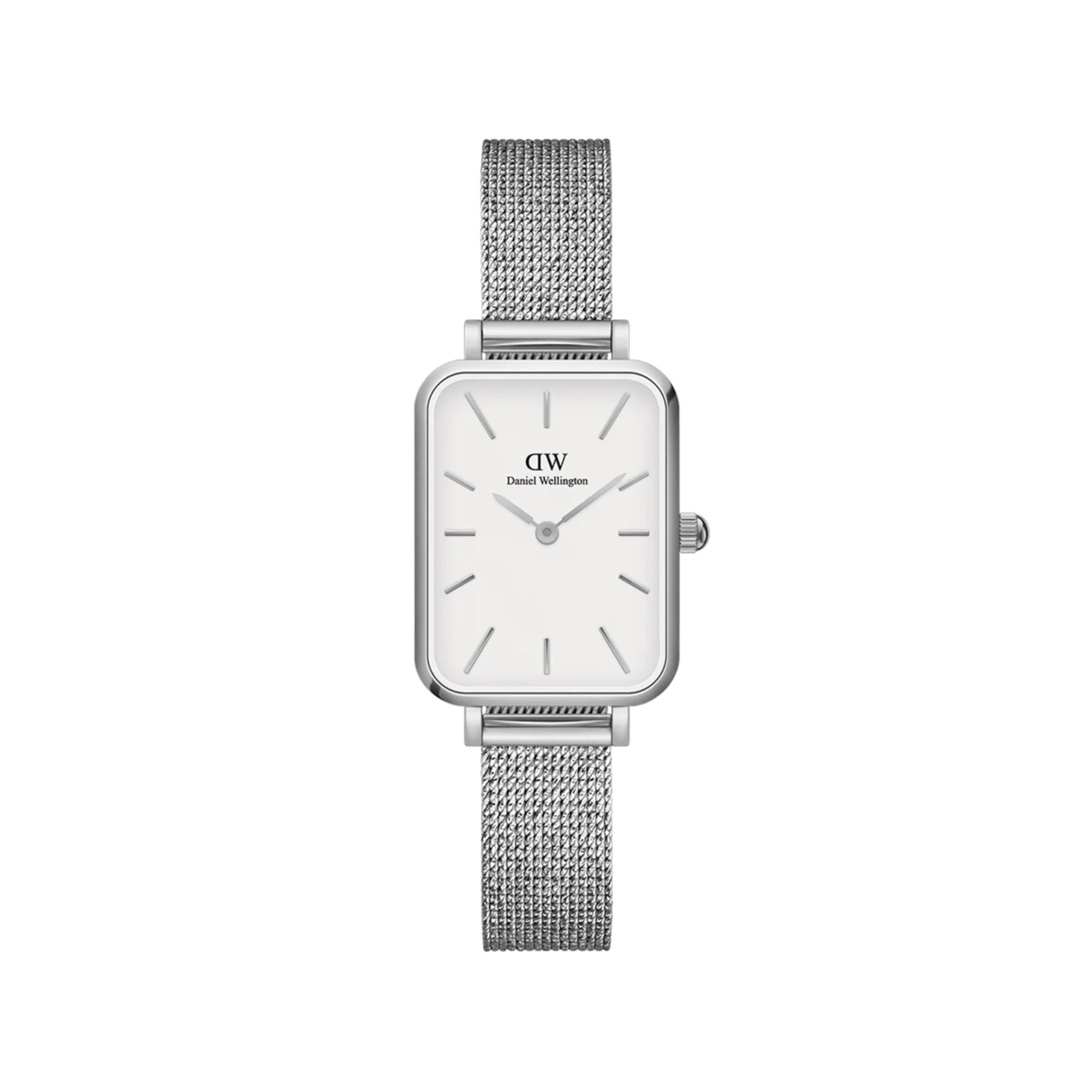 Daniel Wellington Quadro Pressed White Dial Women’s Watch DW00100438