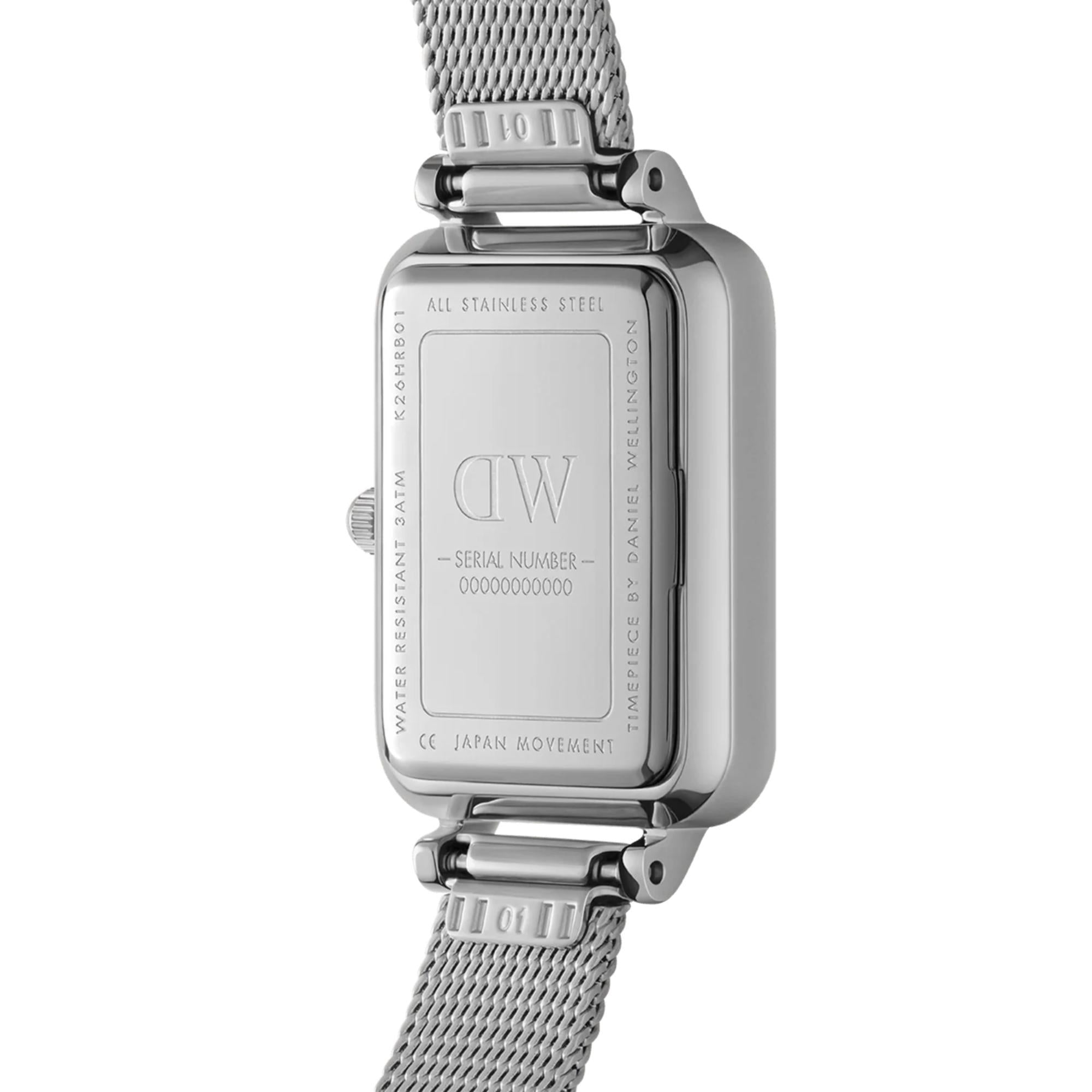 Daniel Wellington Quadro Pressed White Dial Women’s Watch DW00100438