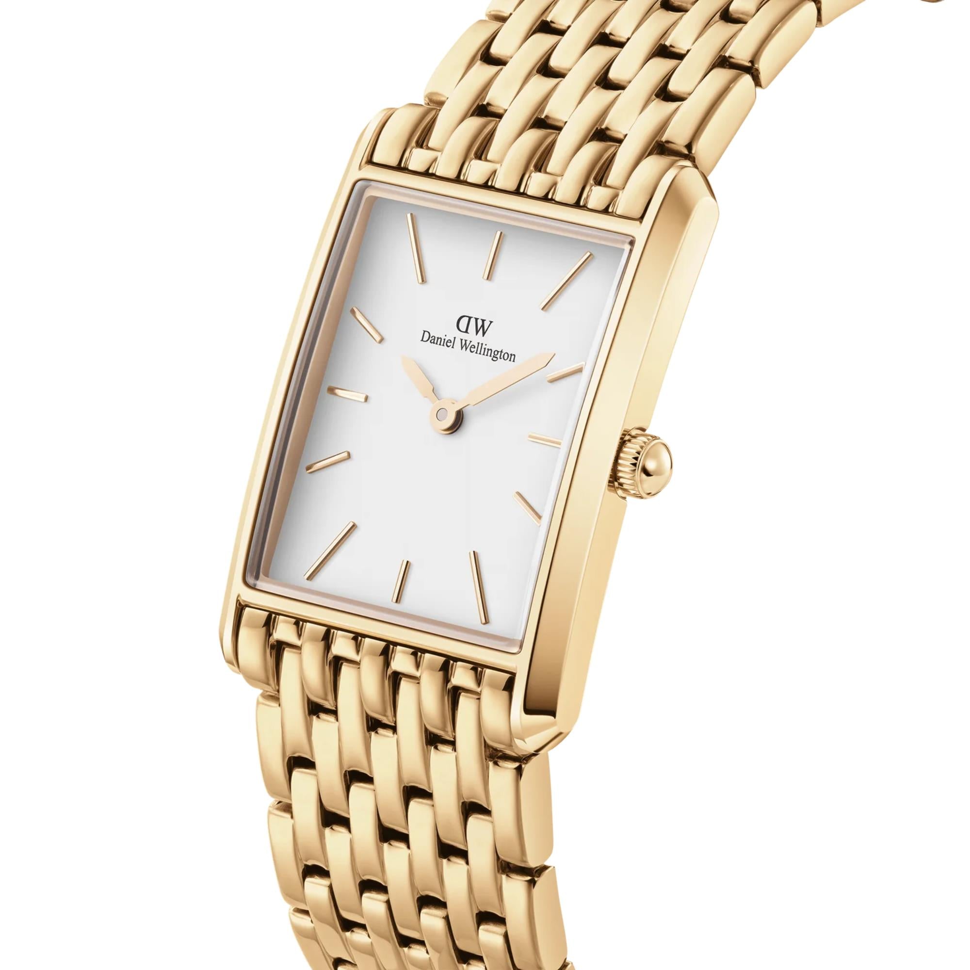 Daniel Wellington BOUND 9-Link Gold White Dial Women’s Watch DW00100705