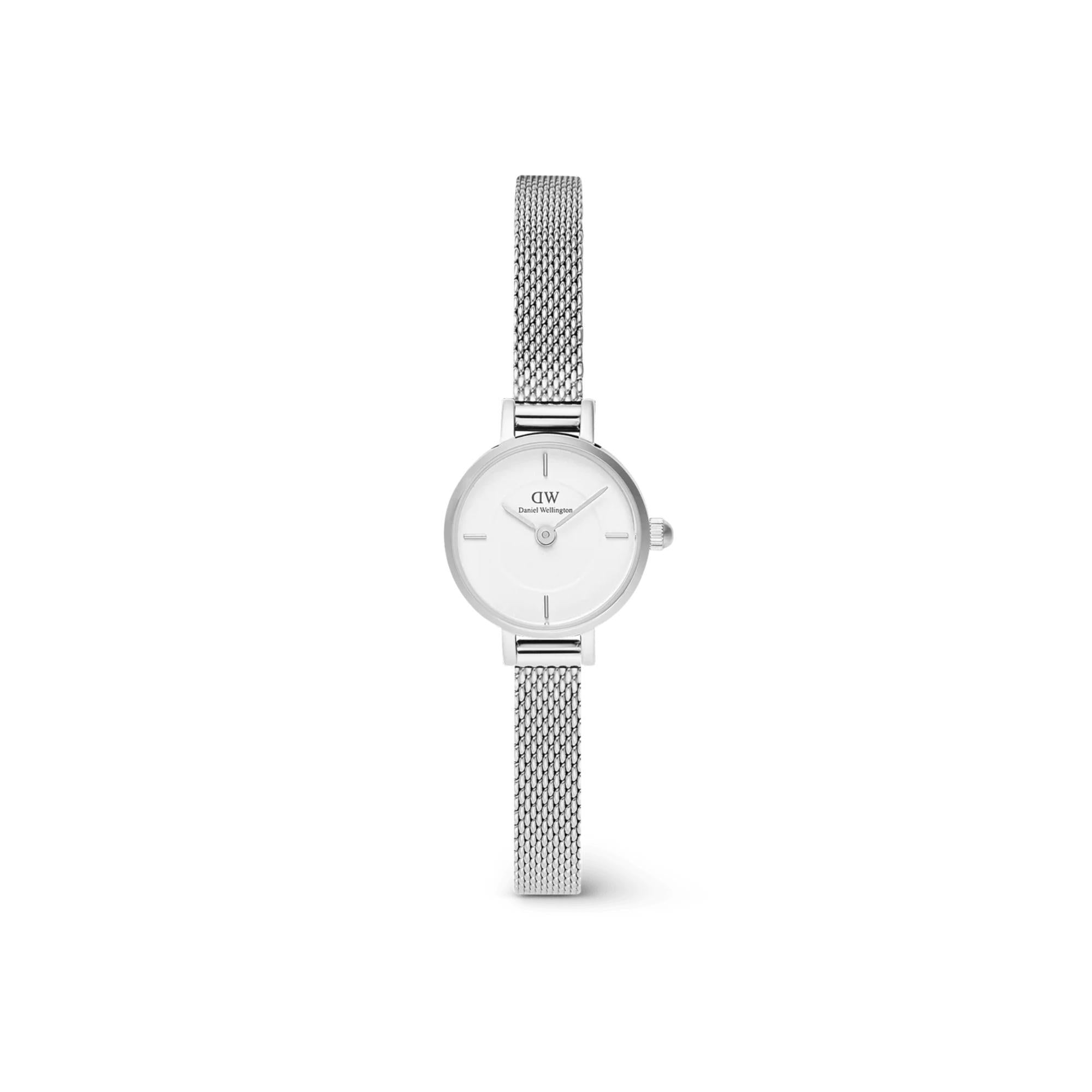 Daniel Wellington Petite Mini Sterling Silver White Dial Women’s Watch DW00100746