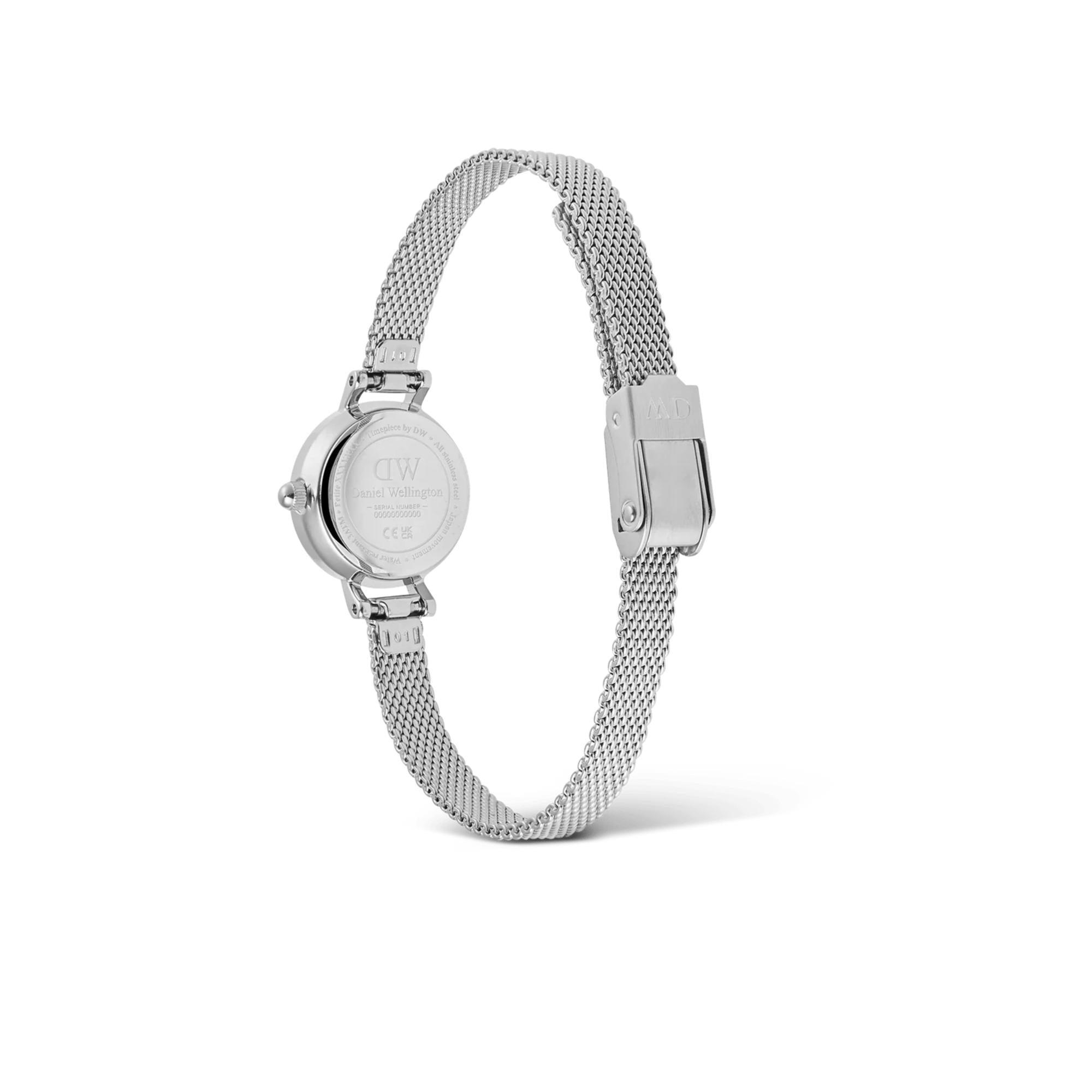 Daniel Wellington Petite Mini Sterling Silver White Dial Women’s Watch DW00100746