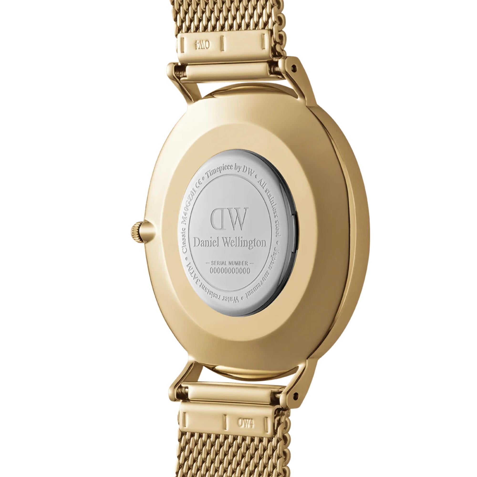 Daniel Wellington Classic Evergold G Black Dial Sunray Men’s Watch DW00100631
