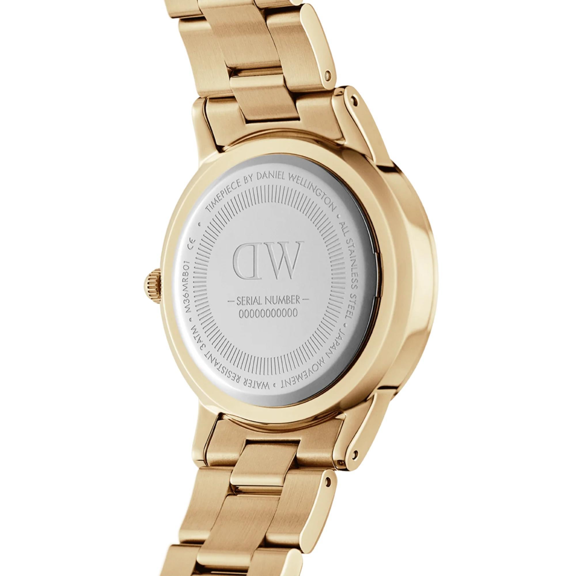 Daniel Wellington Iconic Link Unitone Gold Dial Women’s Watch DW00100403