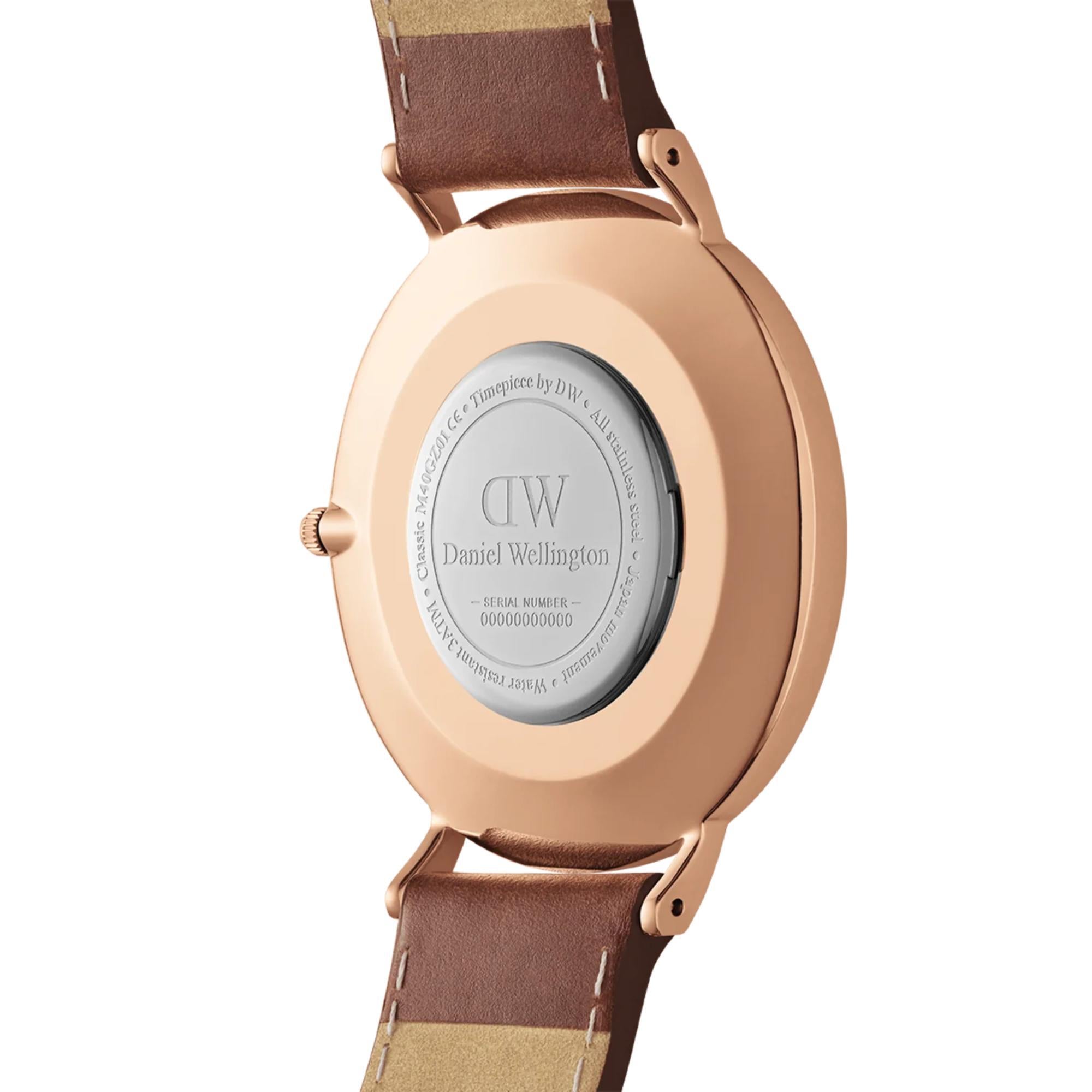 Daniel Wellington Classic Blue Dial Leather Strap Men’s Watch DW00100626