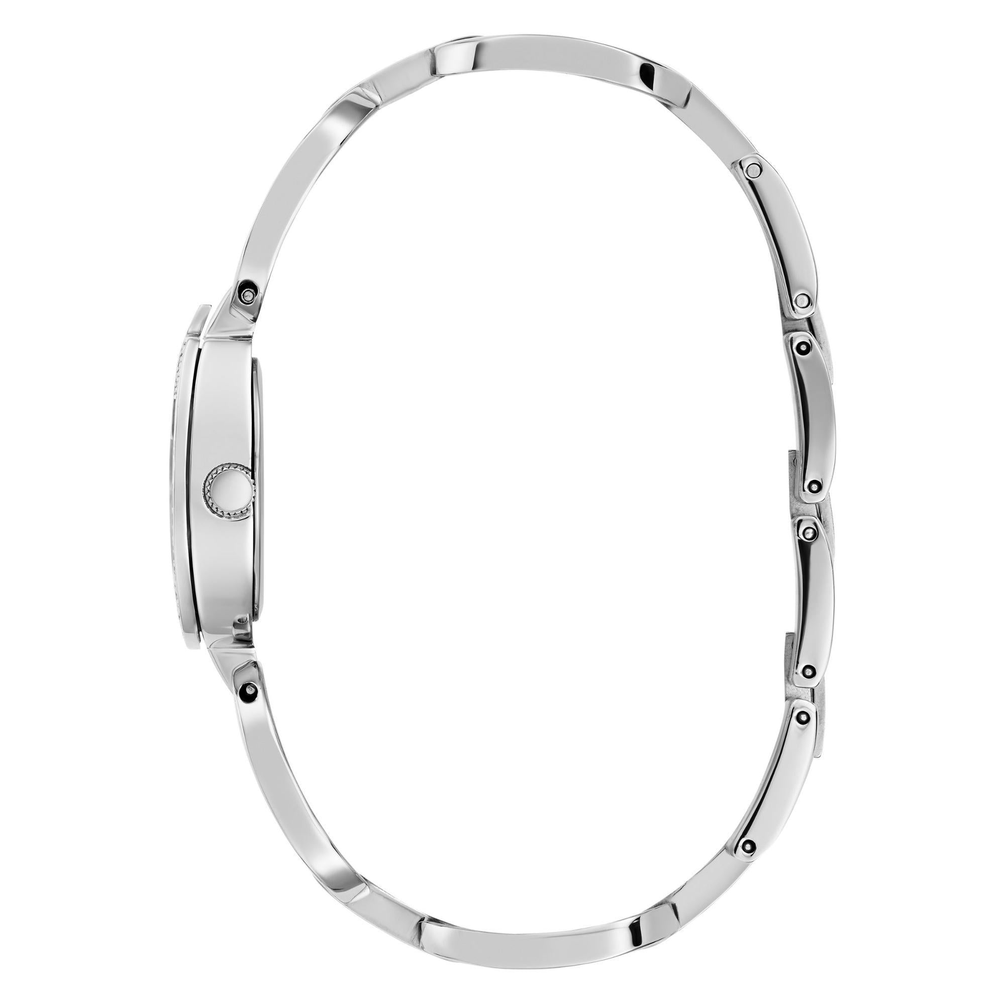 GUESS Silver Dial Analog with Crystal Accents Ladies Watch GW0683L1