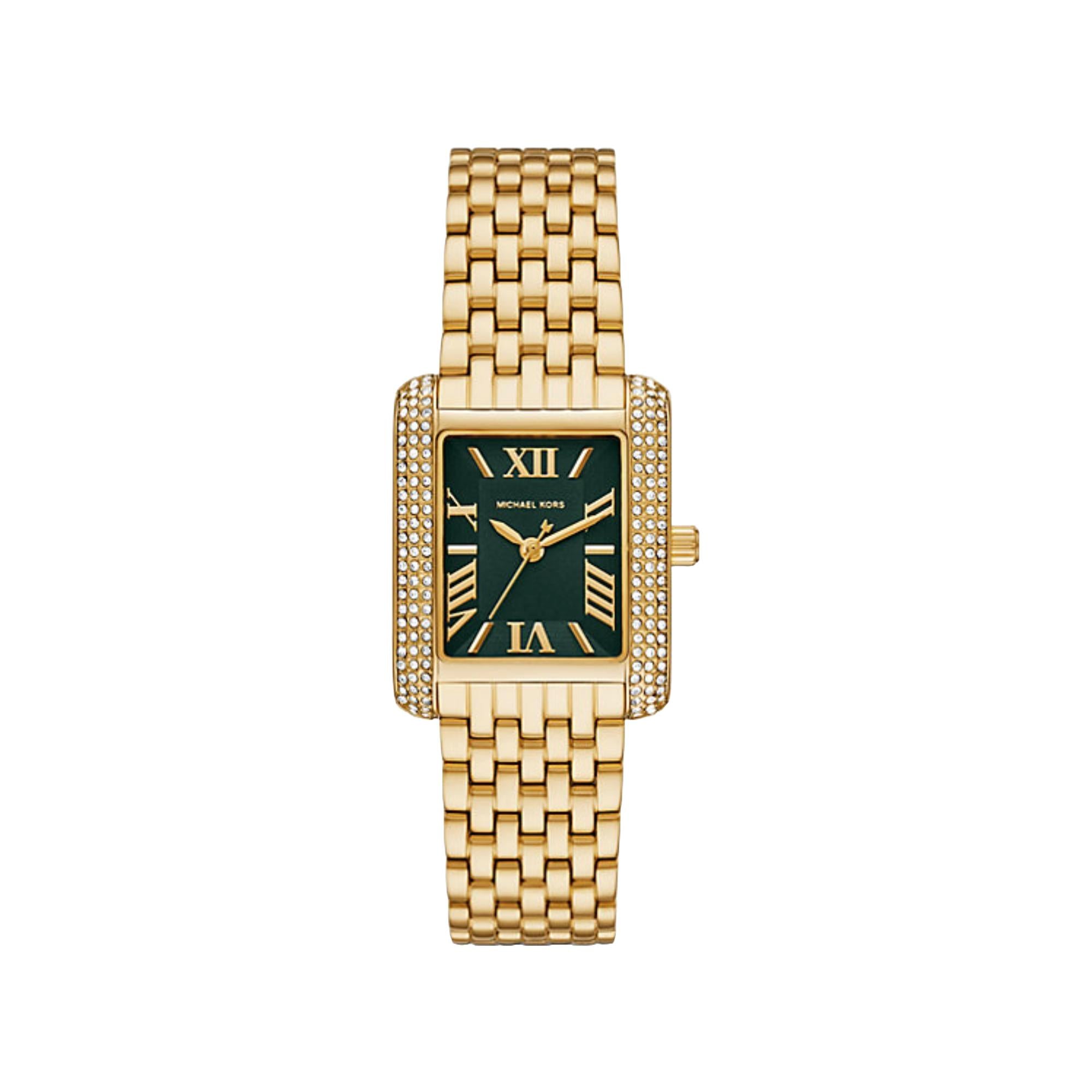 Michael Kors Emery Gold-Tone Stainless Steel Strap Green Dial Women’s Watch MK4742