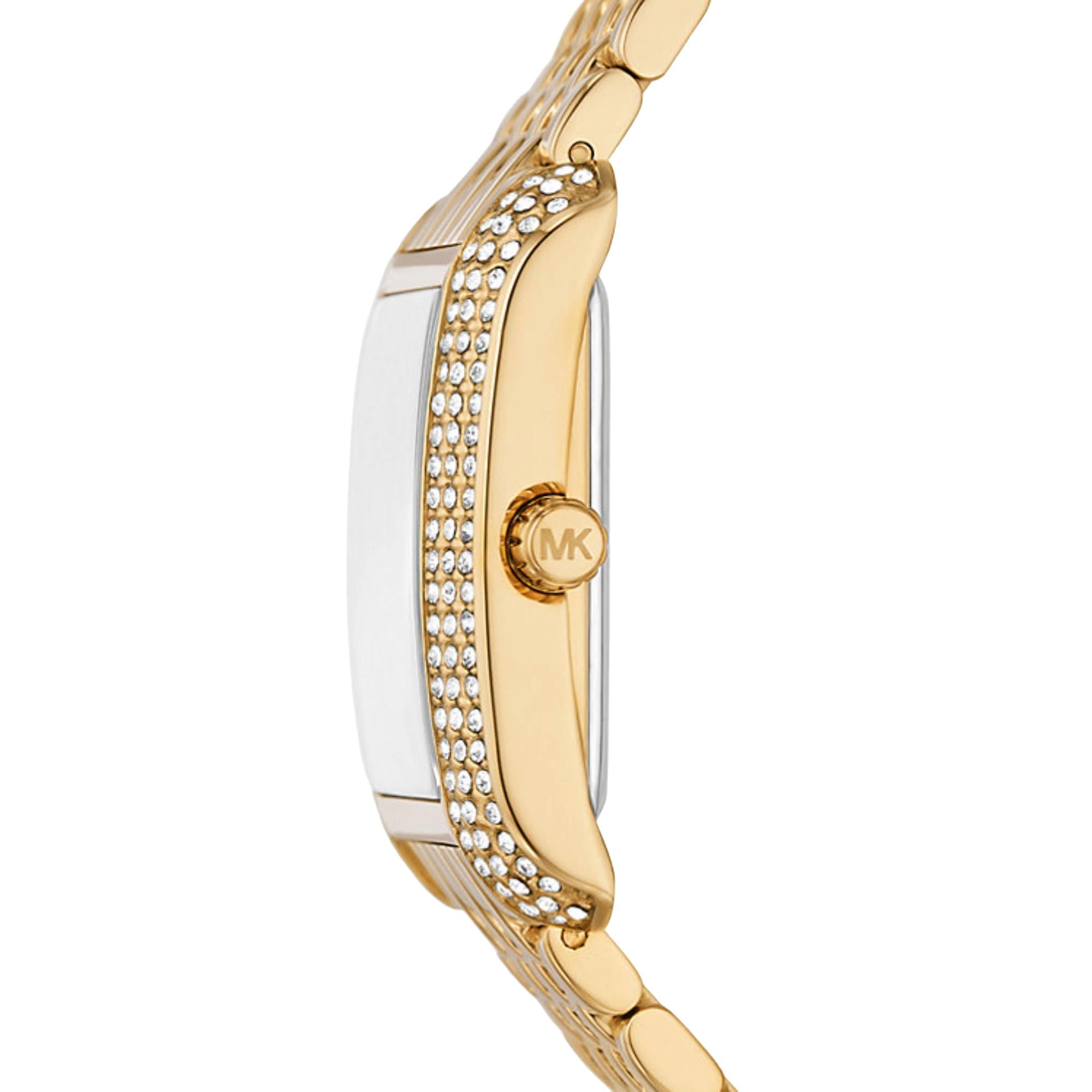 Michael Kors Emery Gold-Tone Stainless Steel Strap Green Dial Women’s Watch MK4742