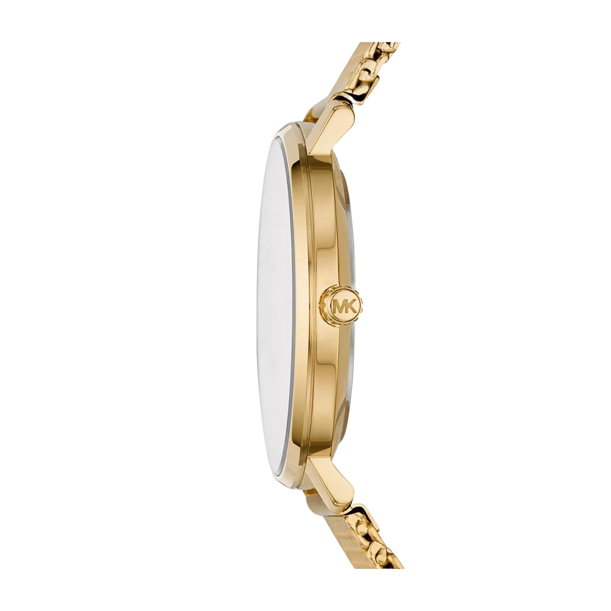 Michael Kors Pyper Gold-Tone Stainless Steel Strap Gold Dial Women’s Watch MK4339