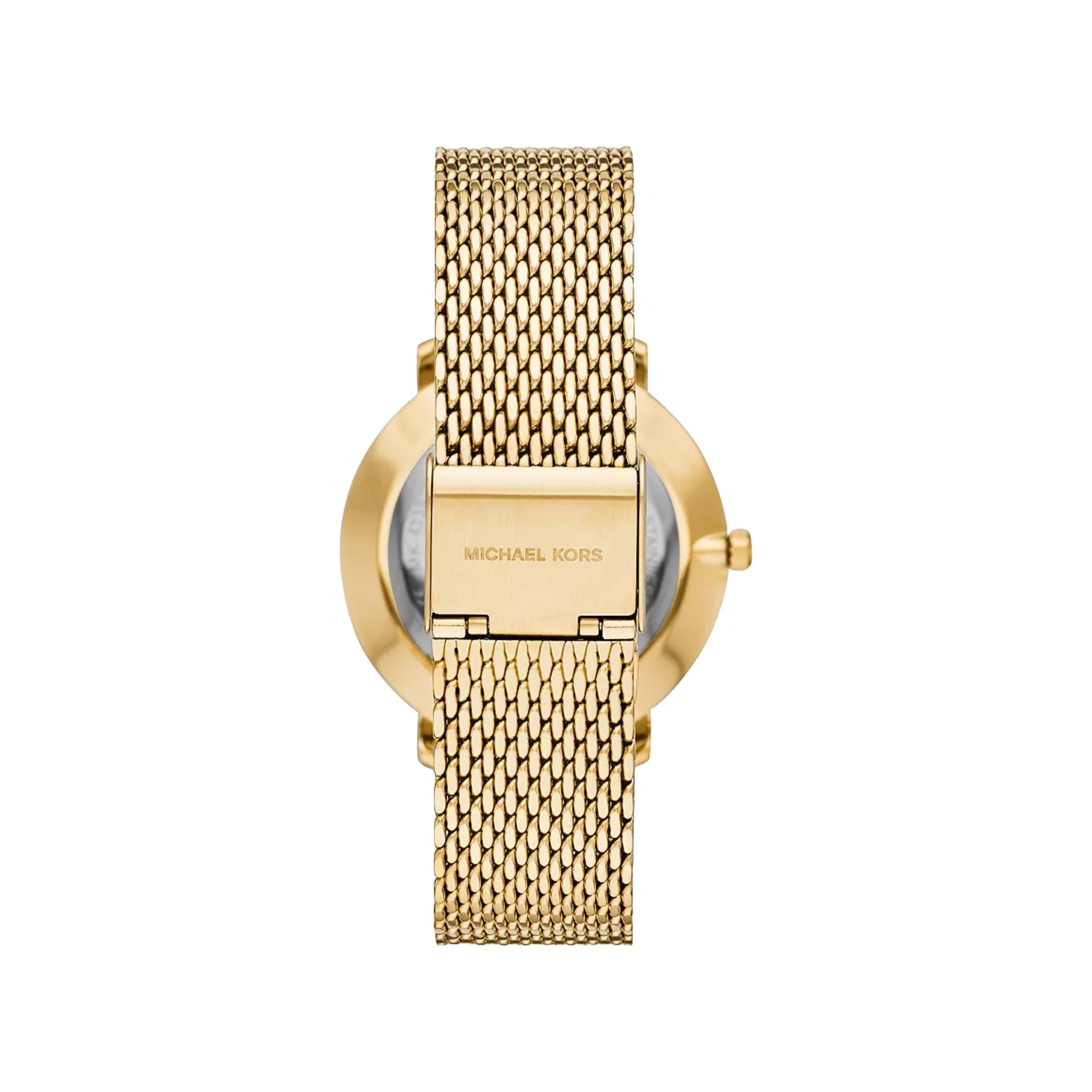 Michael Kors Pyper Gold-Tone Stainless Steel Strap Gold Dial Women’s Watch MK4339