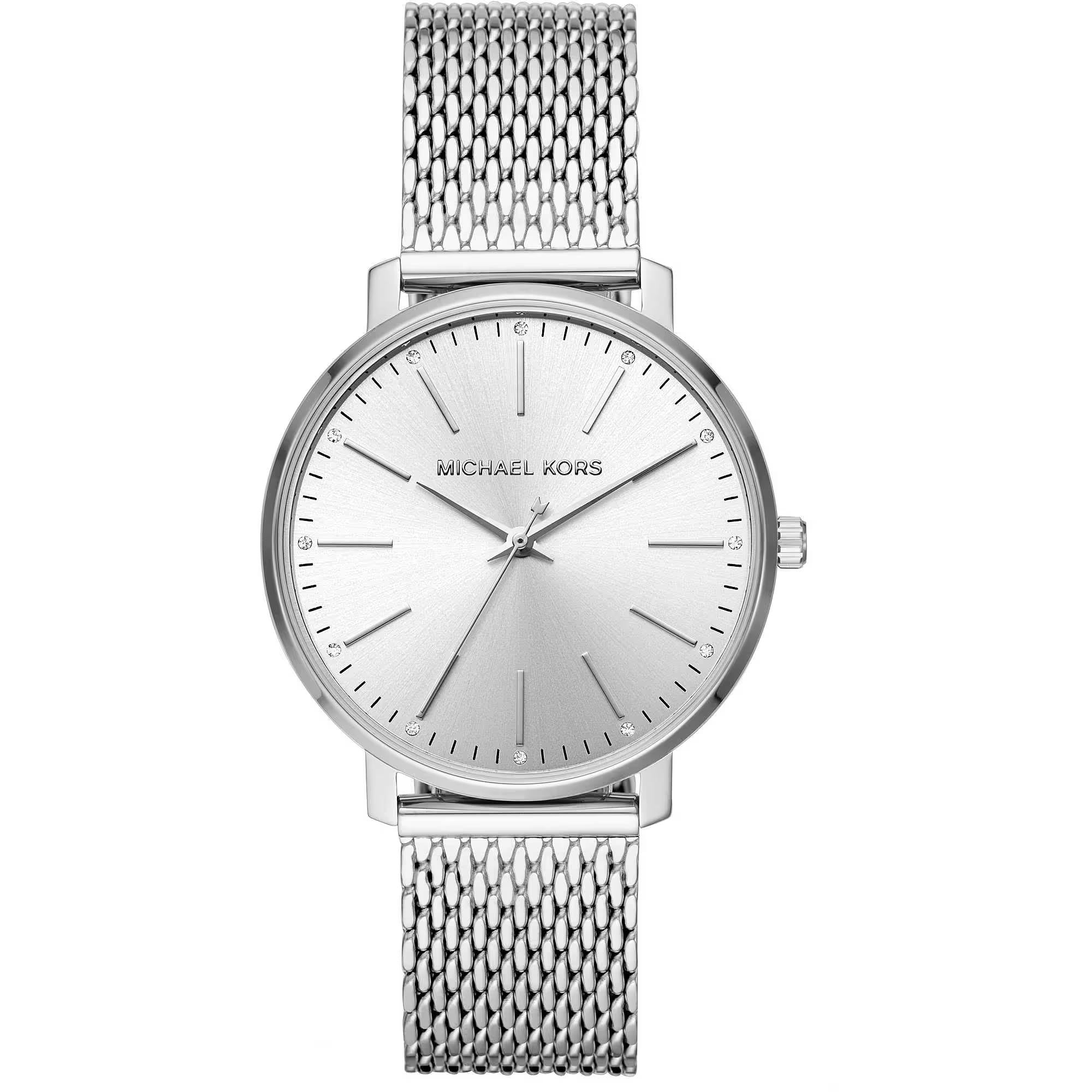 Michael Kors Pyper Stainless Steel Strap Silver Dial Women’s Watch MK4338