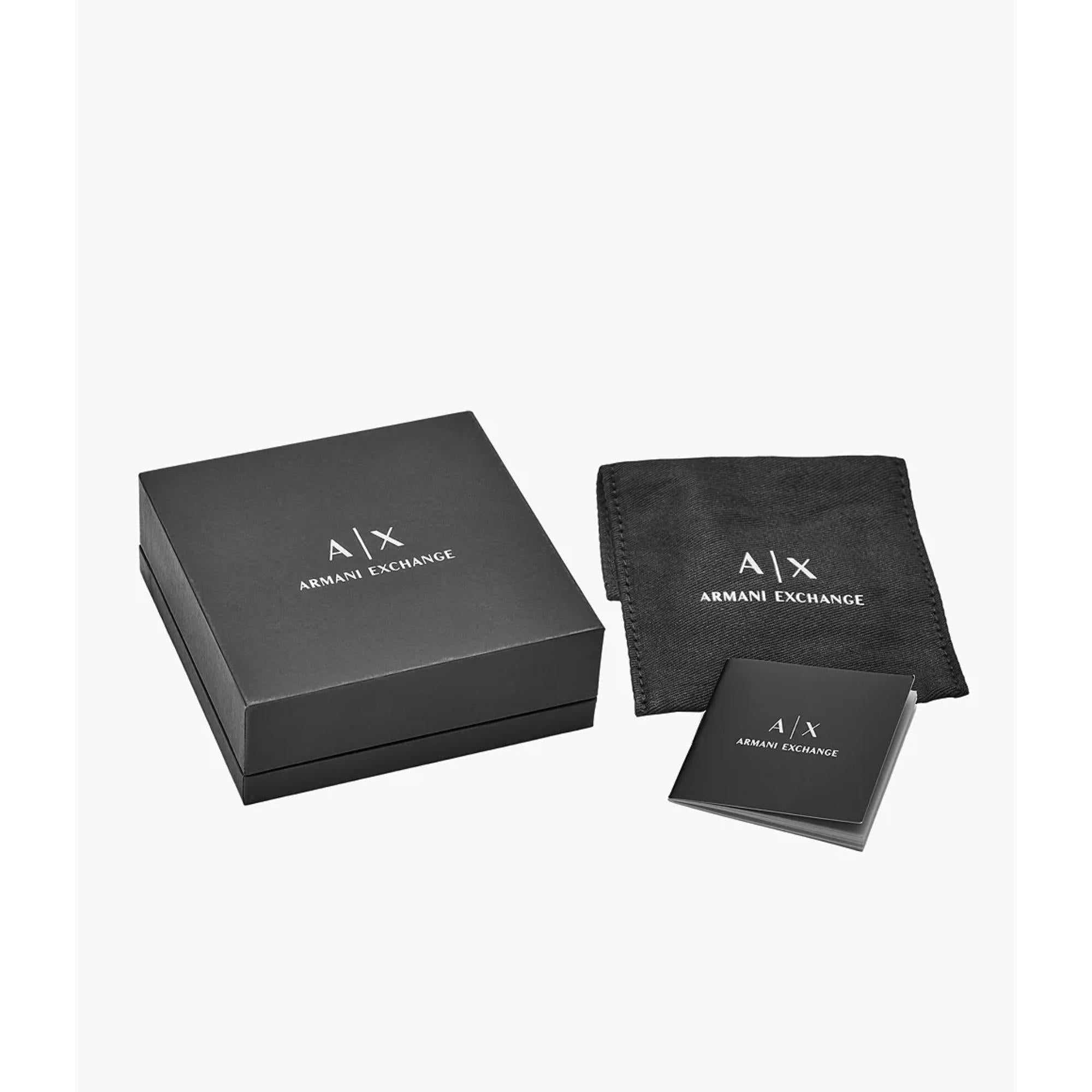 Armani Exchange Black Fabric ID Men's Bracelet AXG0041040
