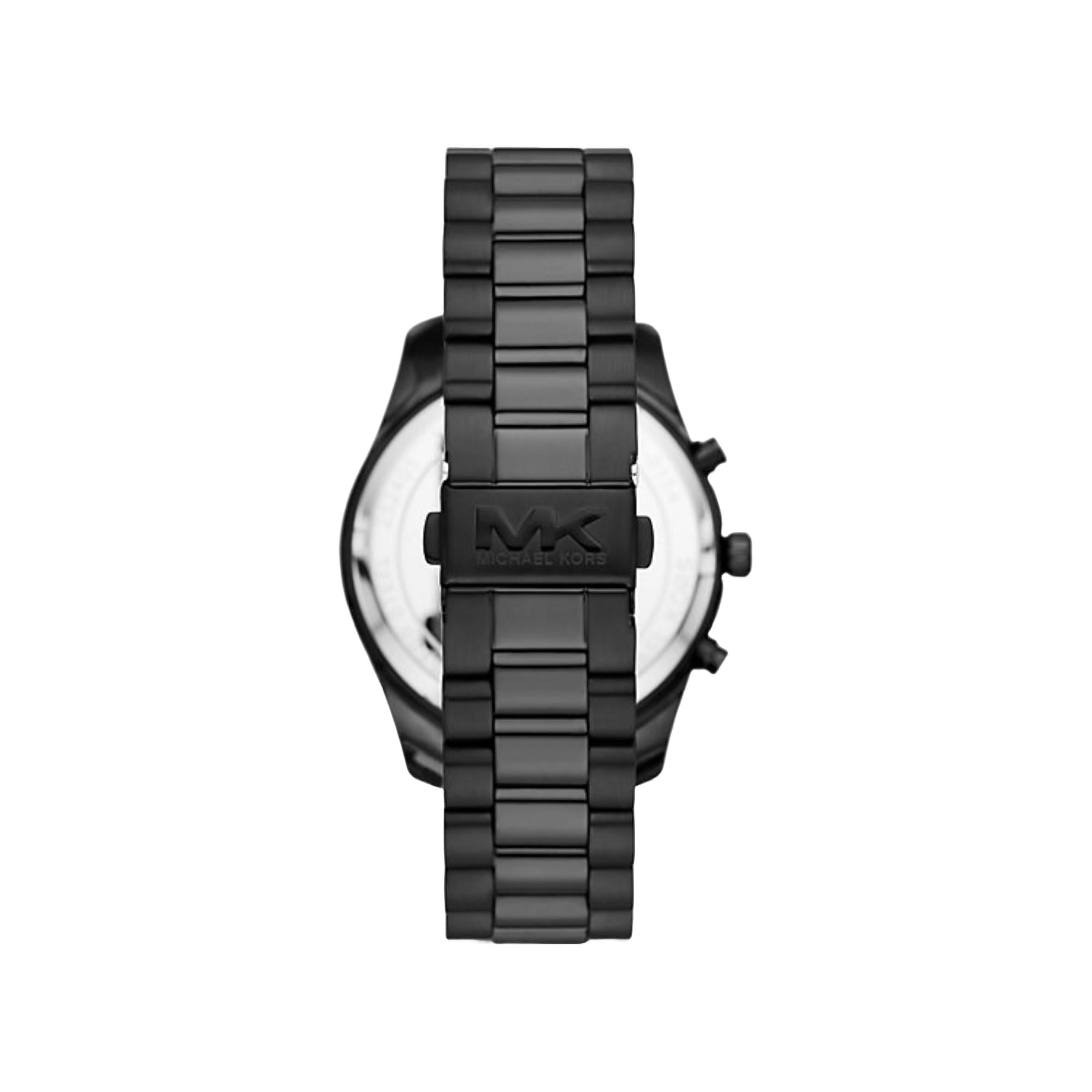 Michael Kors Lexington Chronograph Black Stainless Steel Strap Black Dial Men’s Watch MK9154
