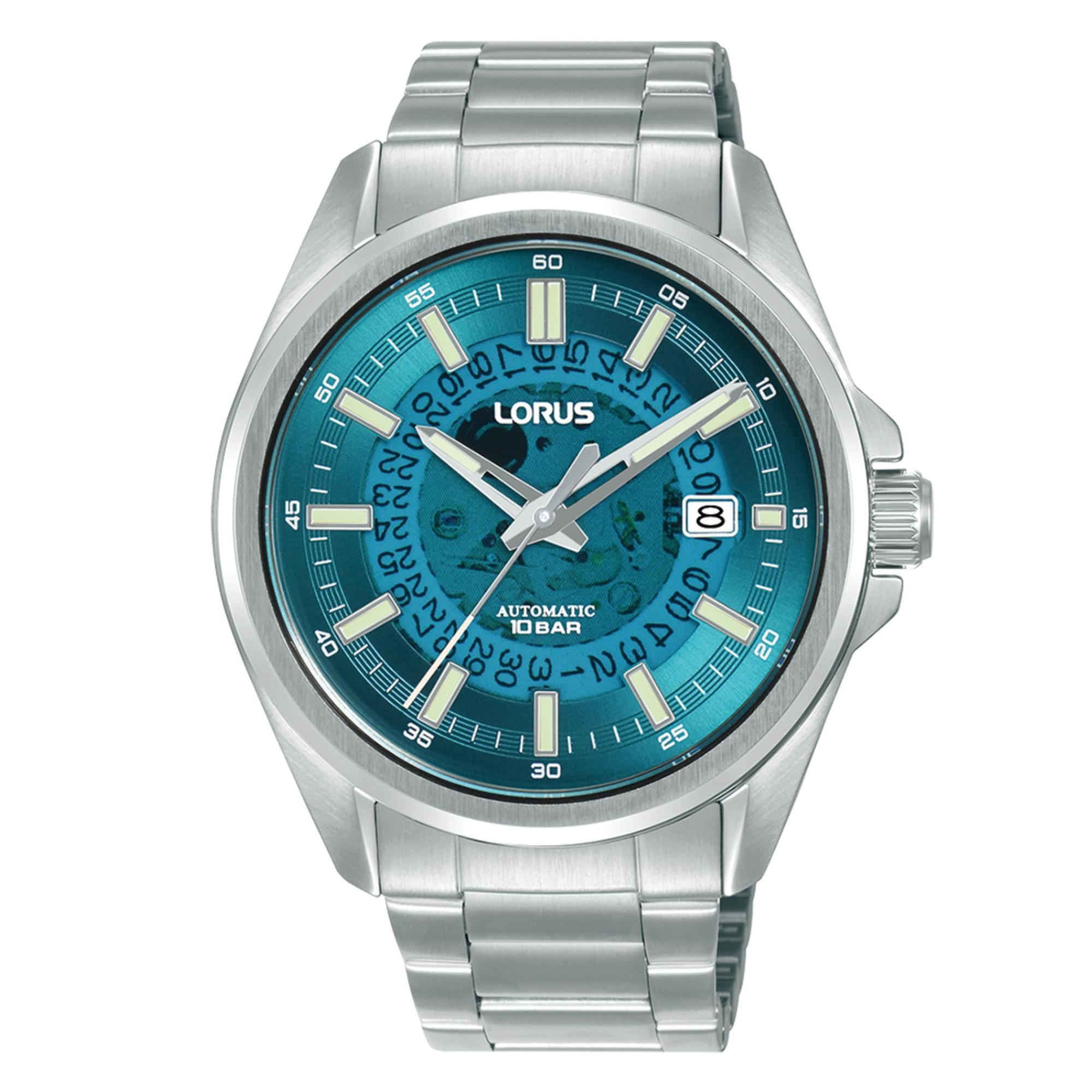 Lorus Automatic Blue Stainless Steel Strap Blue Dial Men’s Watch RU405AX9