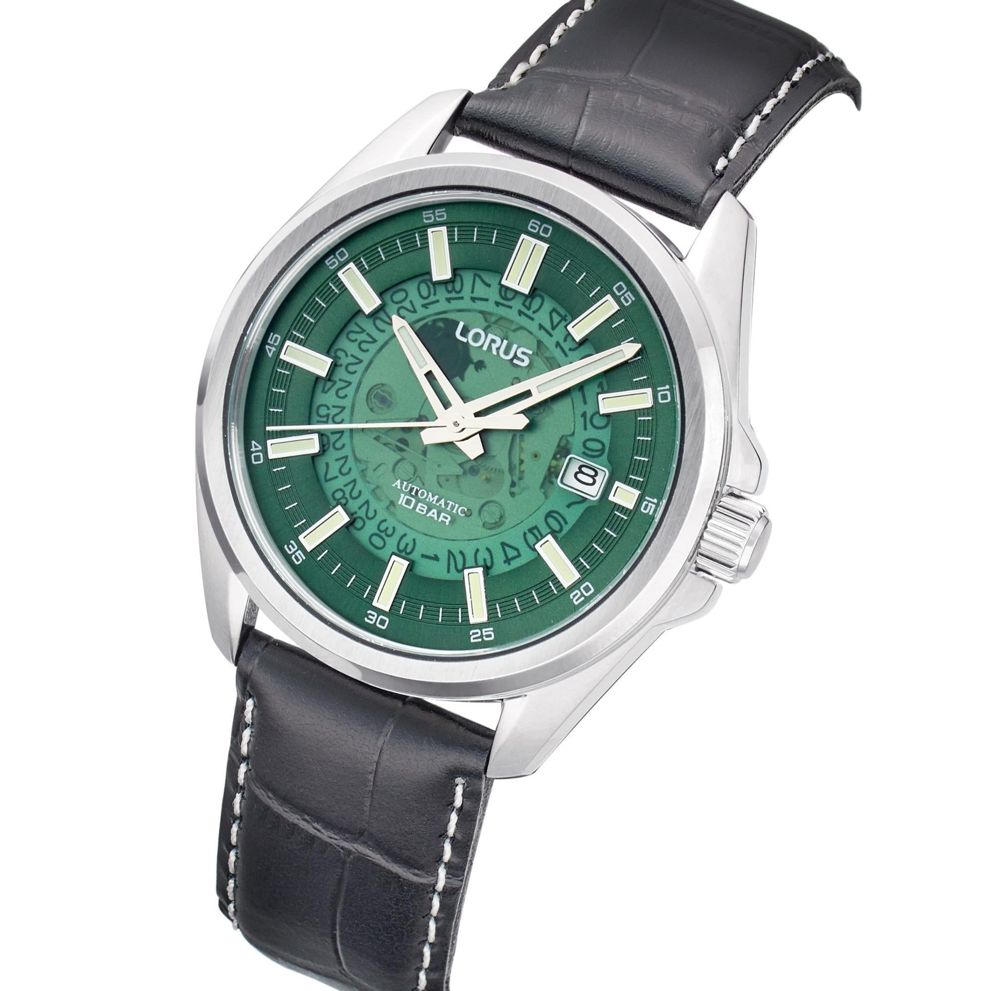 Lorus Automatic Green Stainless Steel Strap Men’s Watch RU409AX9