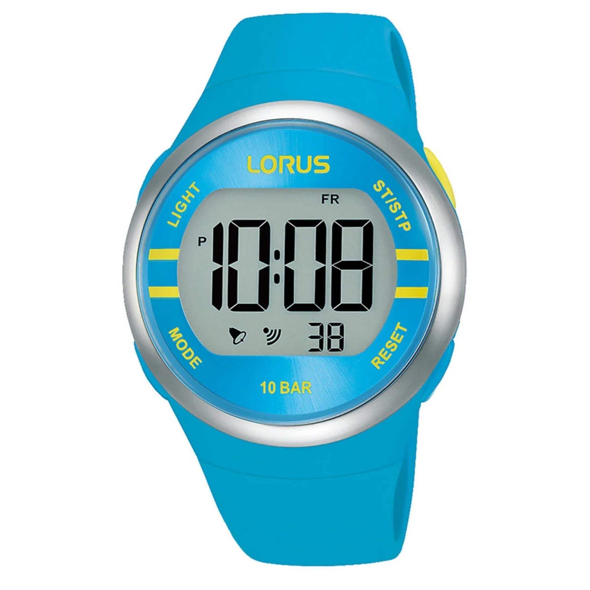 Lorus Digital Quartz Men's Watch Silicone Strap R2341NX9