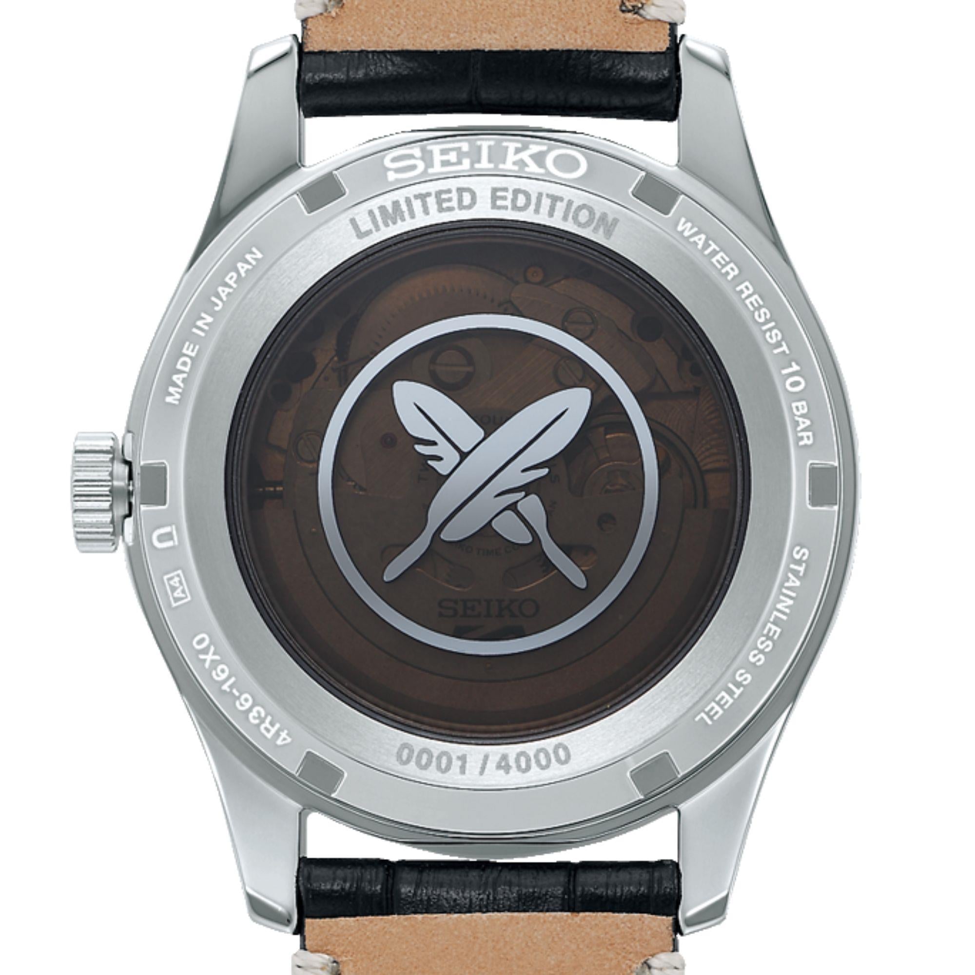 Seiko 5 Sports x Yuto Horigome Limited Edition IV Brown Dial Leather Strap Men's Watch SRPL31K1