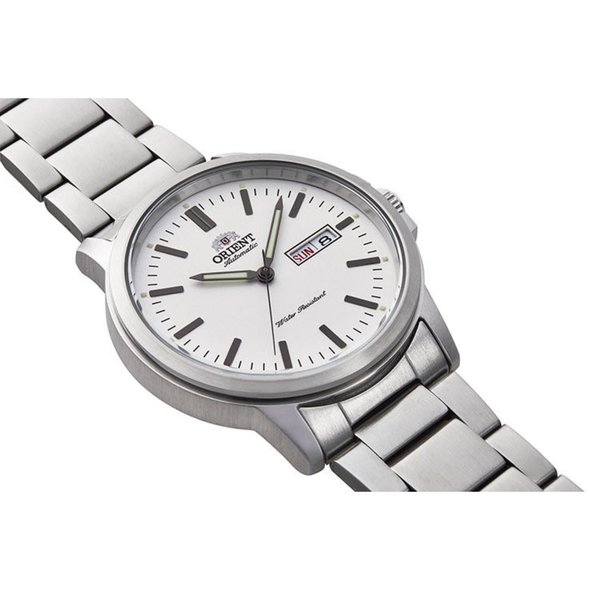 Orient Sports Contemporary Automatic Stainless Steel White Dial Men’s Watch RA-AA0C03S39B