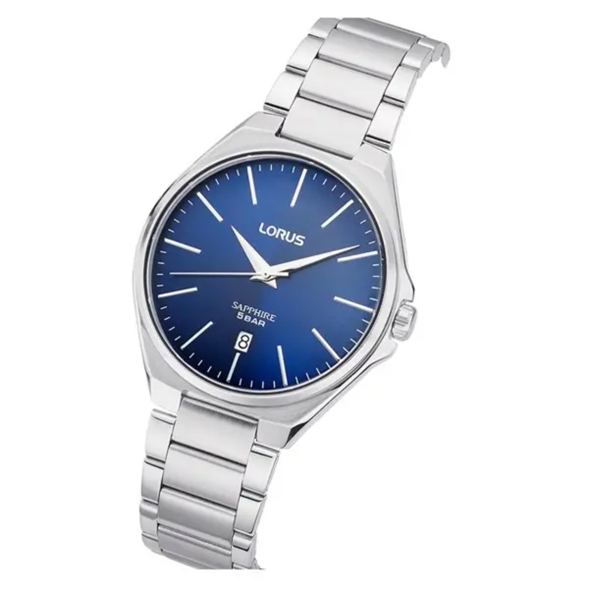 Lorus Sapphire Dark Blue Dial Men's Watch RS947DX9