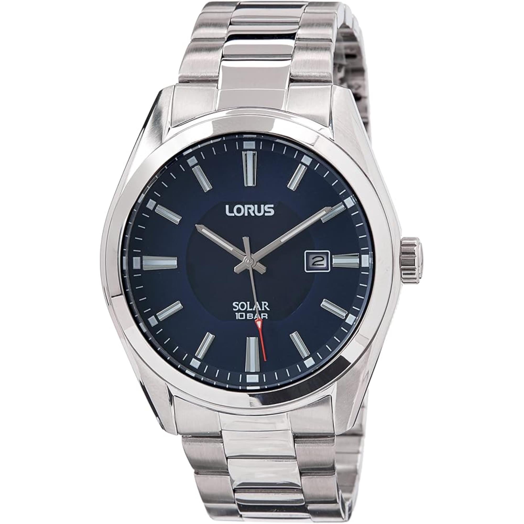 Lorus Solar Wearable Classic Blue Dial Men's Watch RX329AX9