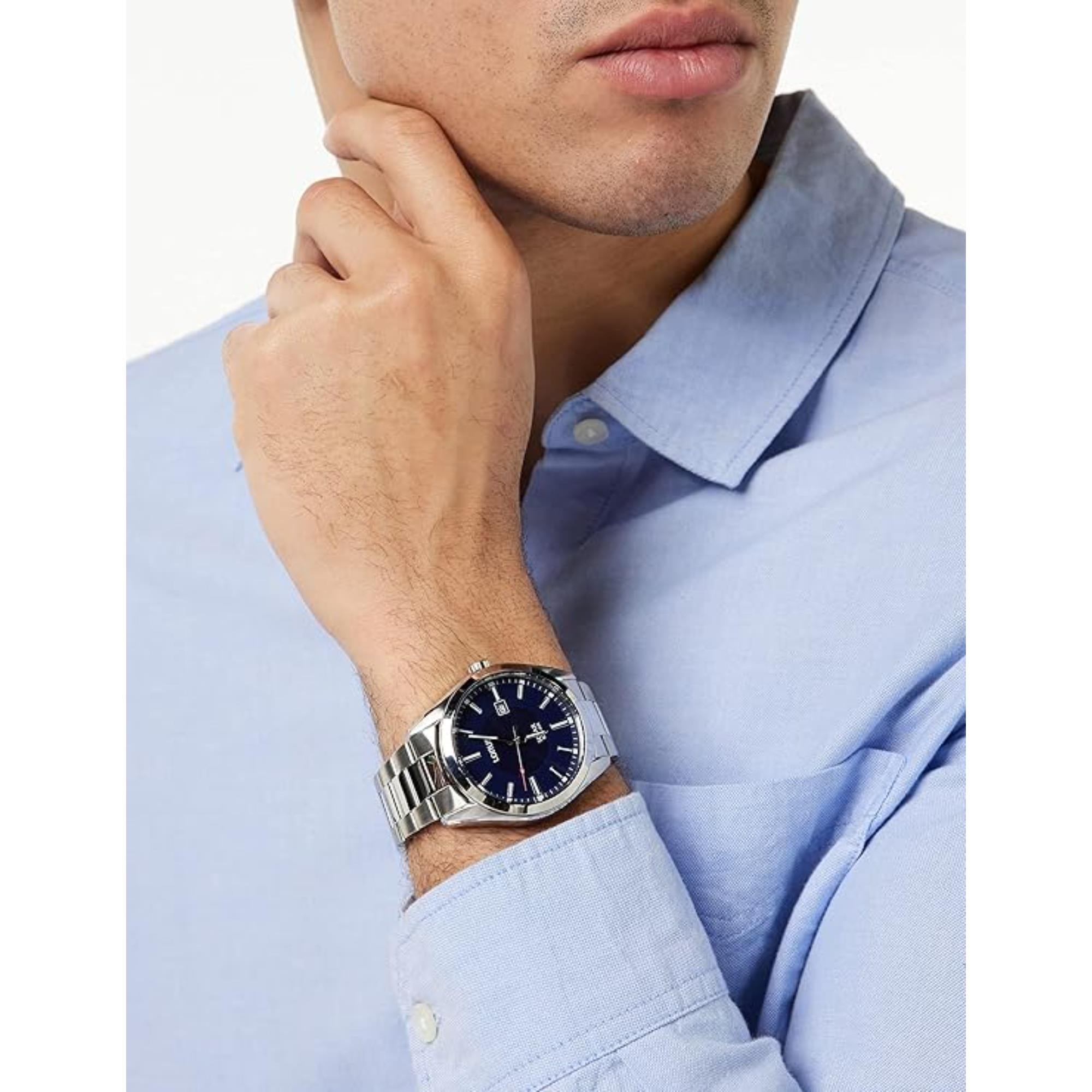Lorus Solar Wearable Classic Blue Dial Men's Watch RX329AX9