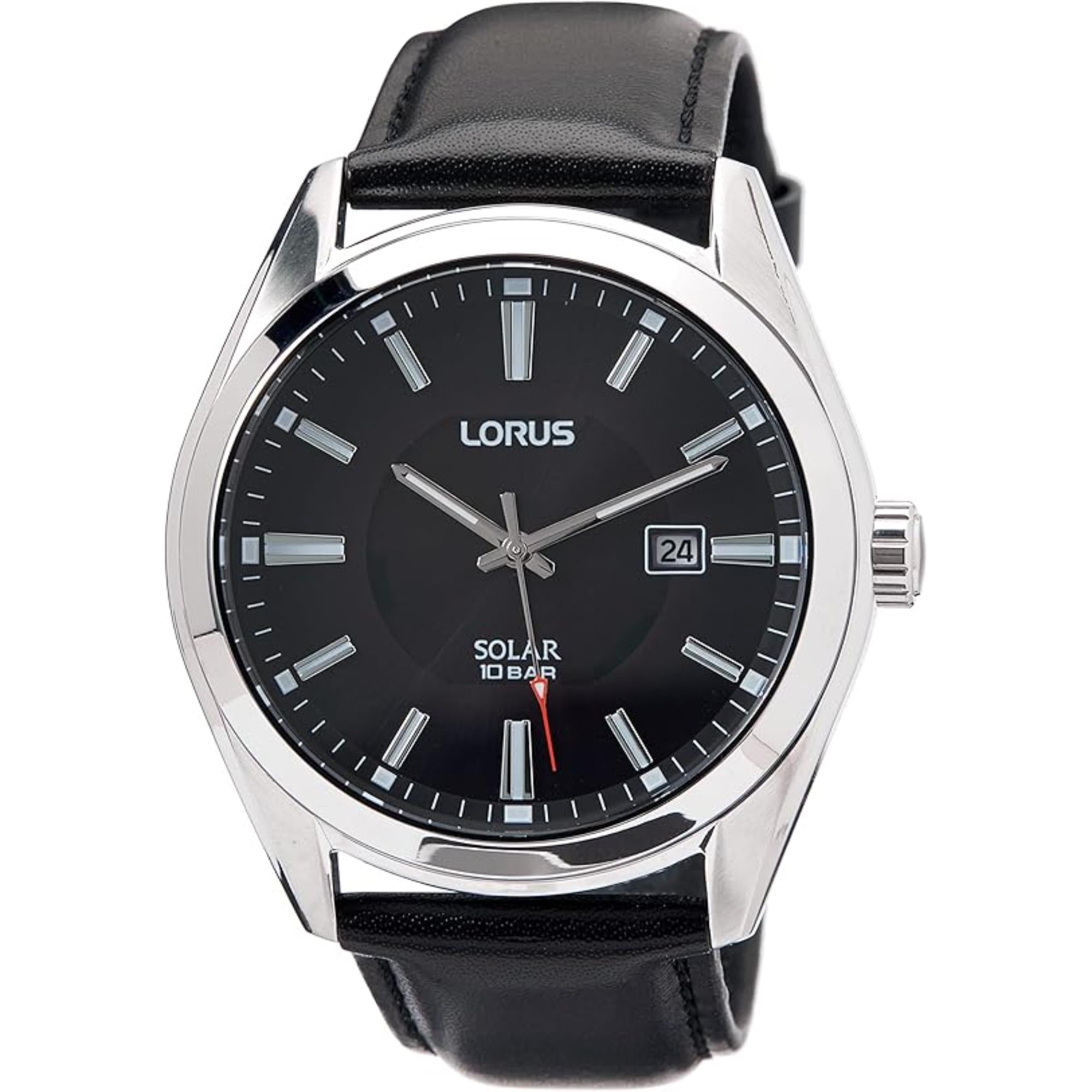 Lorus Solar Black Dial Men's Watch RX339AX9