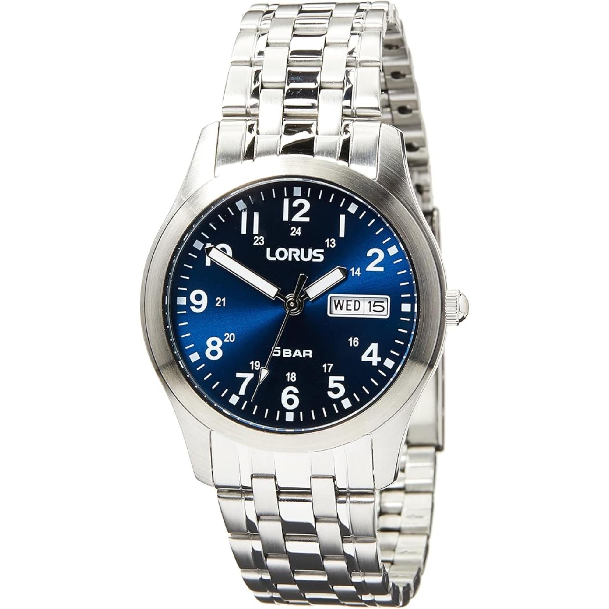 Lorus Analogue Quartz Dark Blue Sunray Dial Men's Watch RXN77DX9
