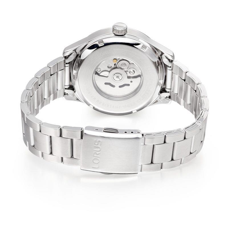 Lorus Military Automatic Stainless Steel Bracelet Dark Blue Dial Men’s Watch RL405BX9