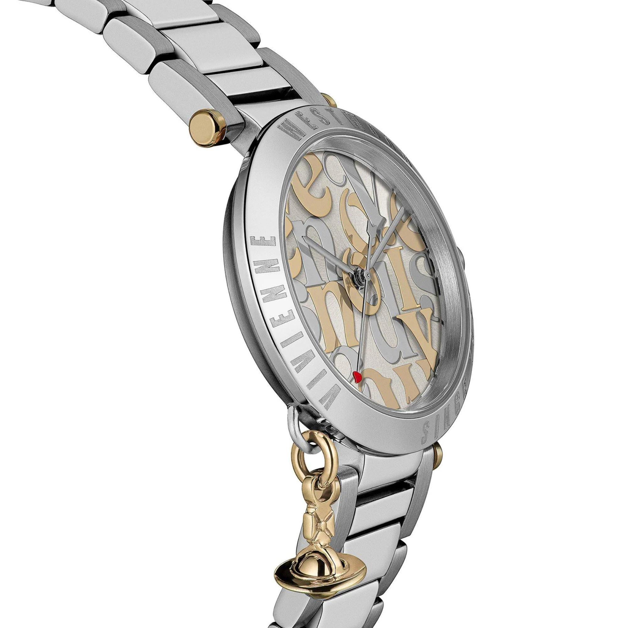 Vivienne Westwood Orb Logomania Silver Dial Steel Strap Women's Watch VV315WSSL