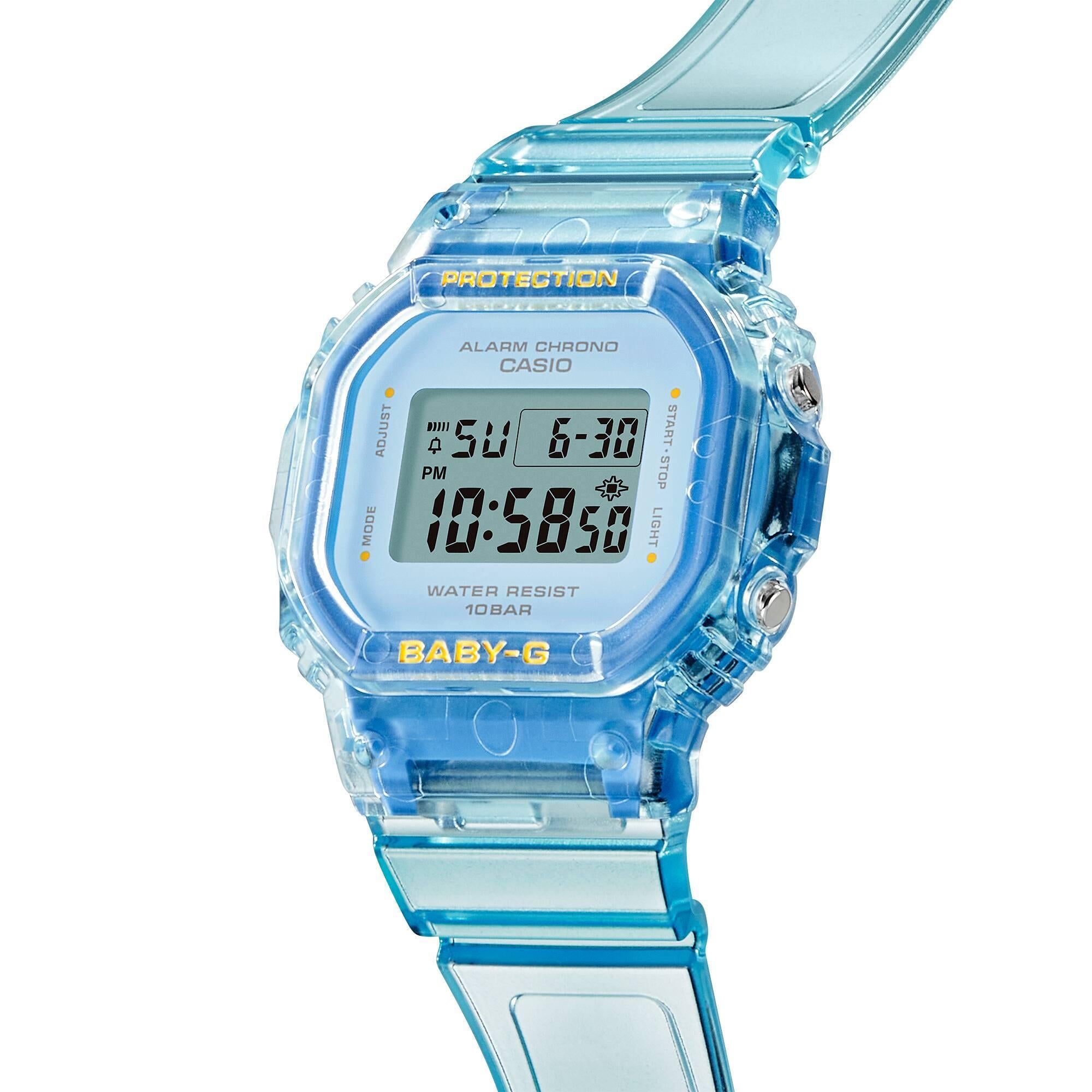 Casio Baby-G Summer Jelly Digital Blue Dial Resin Strap Women’s Watch BGD-565SJ-2ER