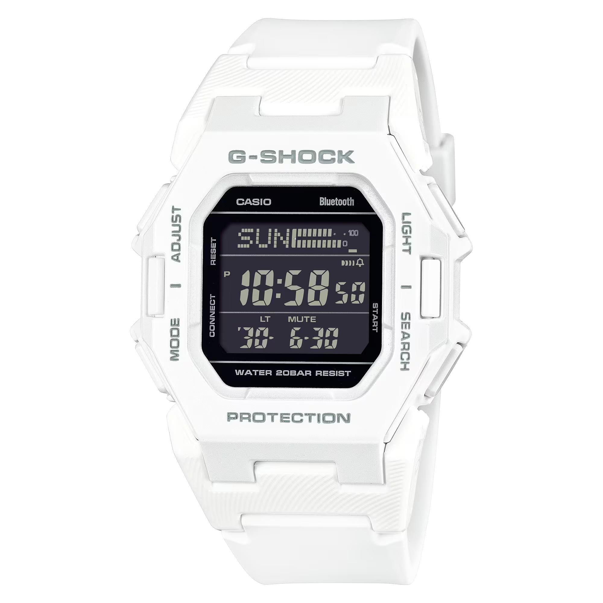 Casio G-Shock Core Digital White Resin Strap Men’s Watch GD-B500-7ER