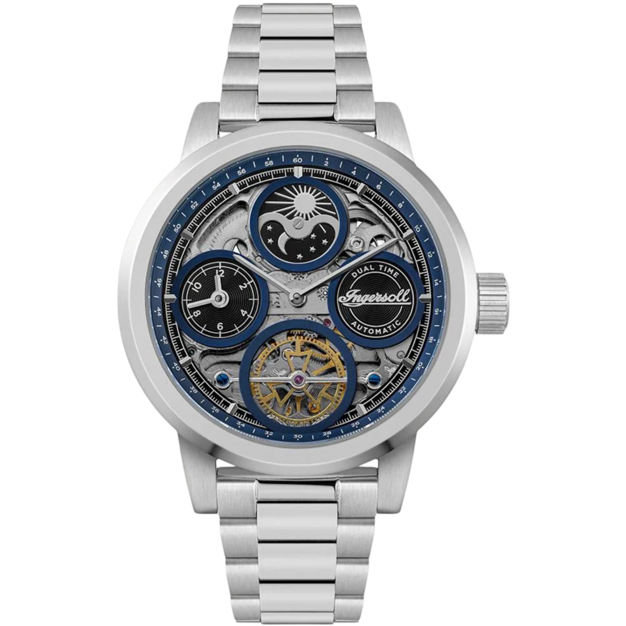 Ingersoll 1892 The Arc Automatic Blue Dial Men’s Watch Steel Bracelet I16003