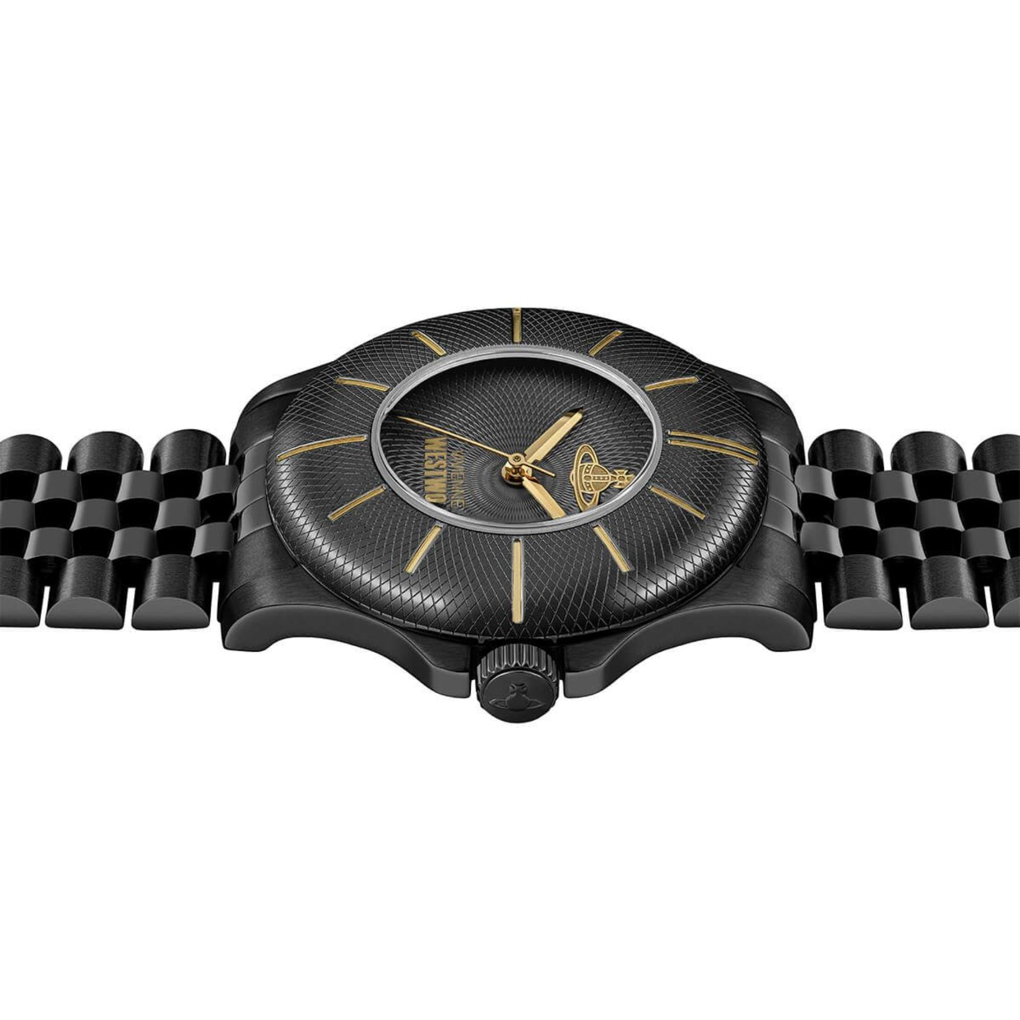Vivienne Westwood Walbrook Black Dial Steel Strap Women's Watch VV309BKBK
