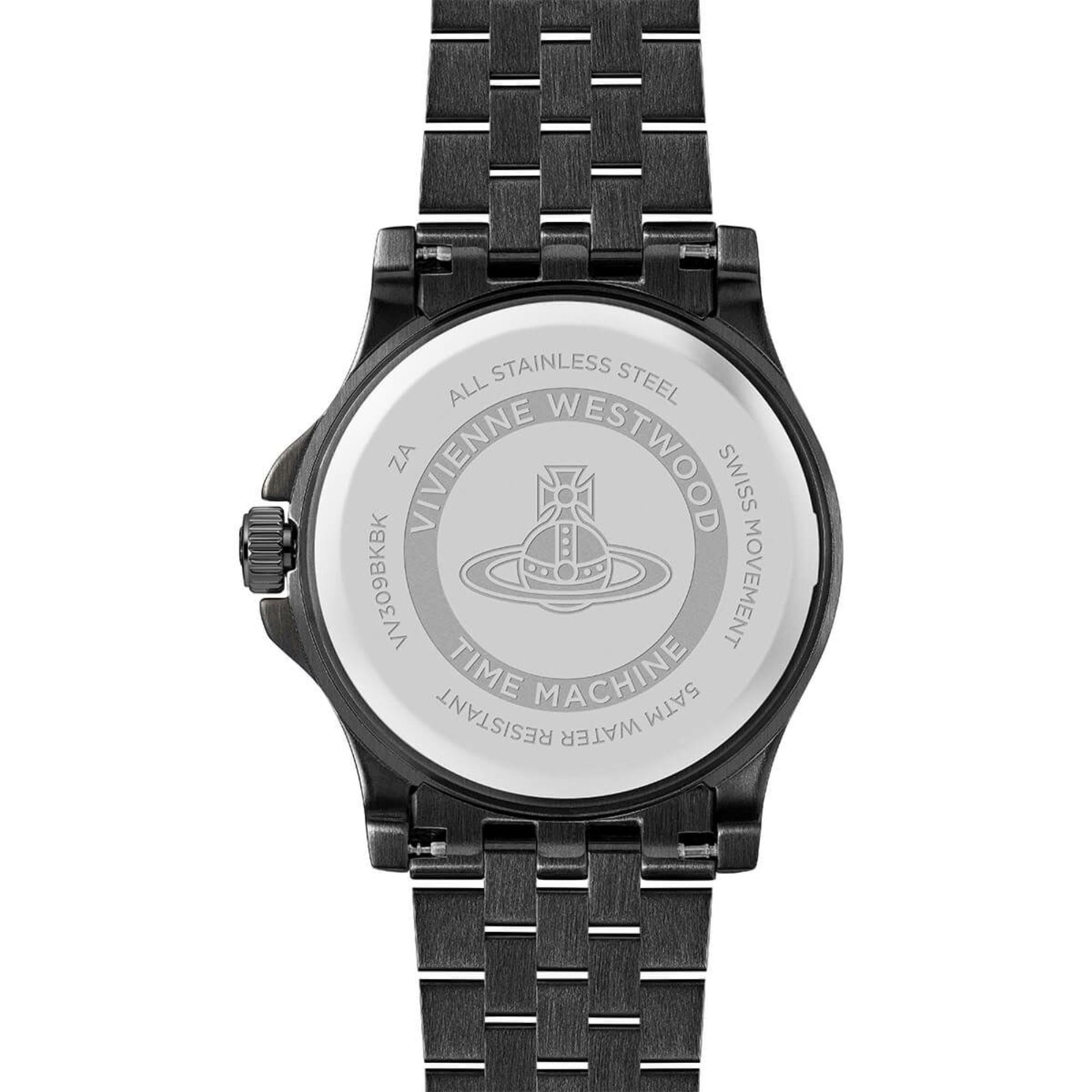 Vivienne Westwood Walbrook Black Dial Steel Strap Women's Watch VV309BKBK