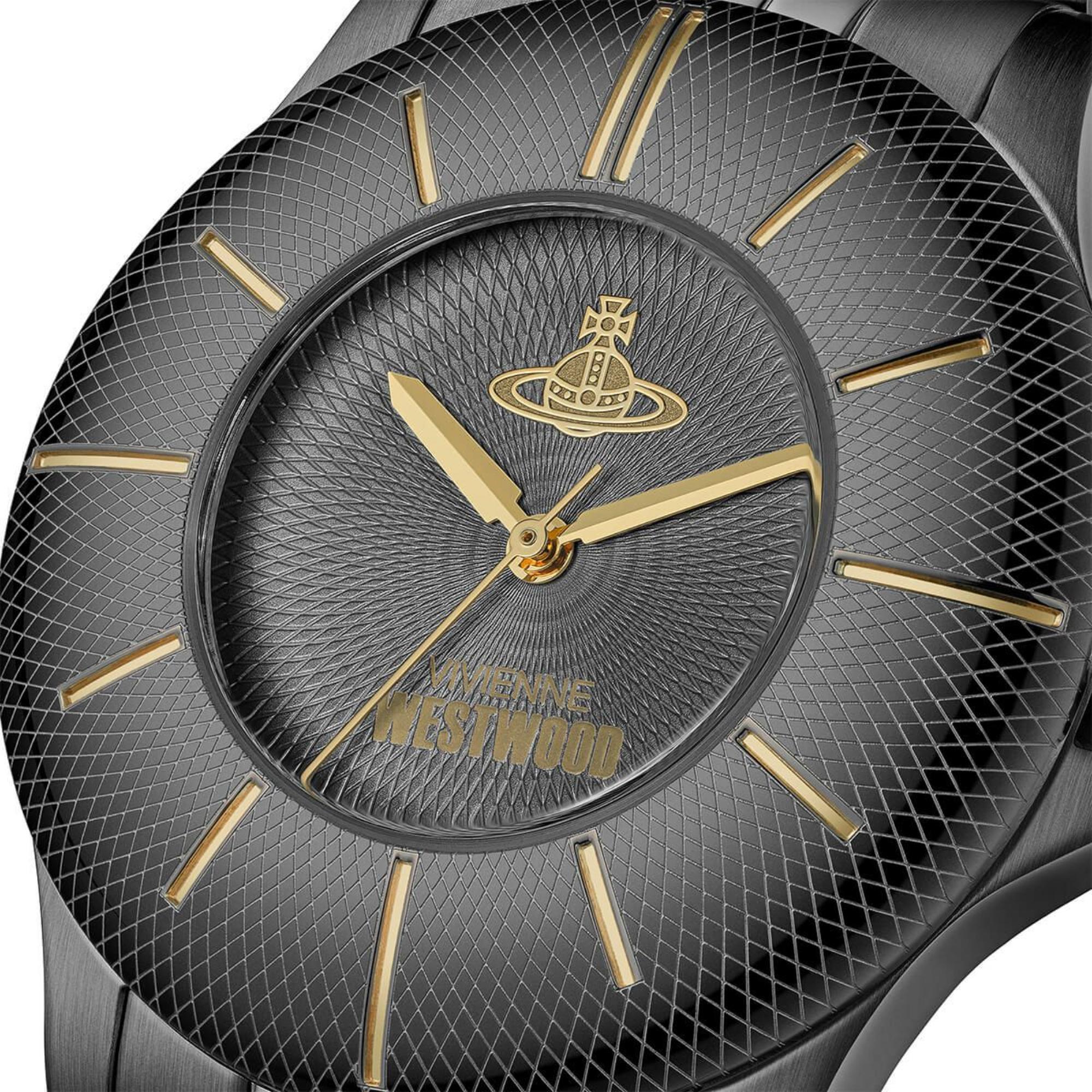 Vivienne Westwood Walbrook Black Dial Steel Strap Women's Watch VV309BKBK