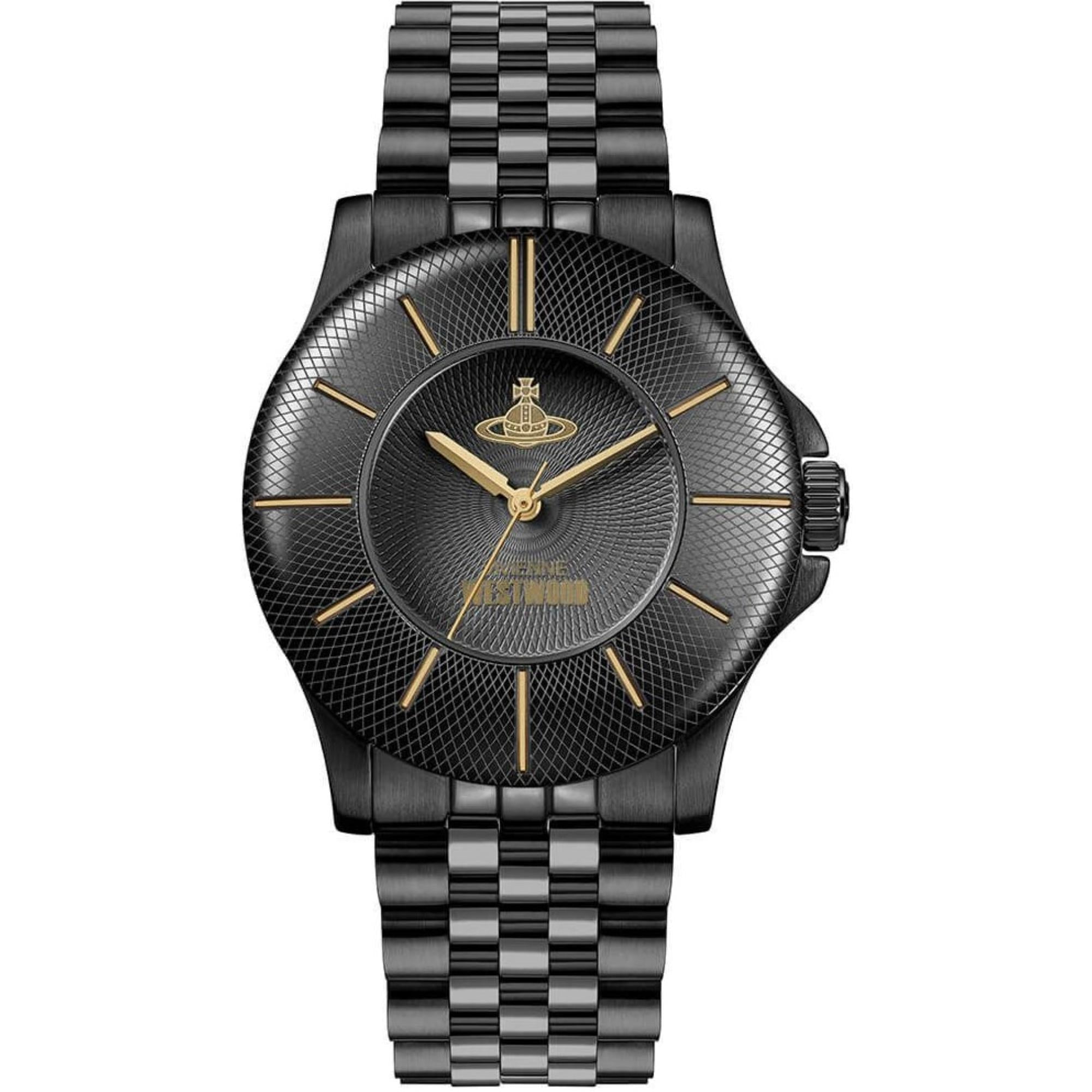 Vivienne Westwood Walbrook Black Dial Steel Strap Women's Watch VV309BKBK