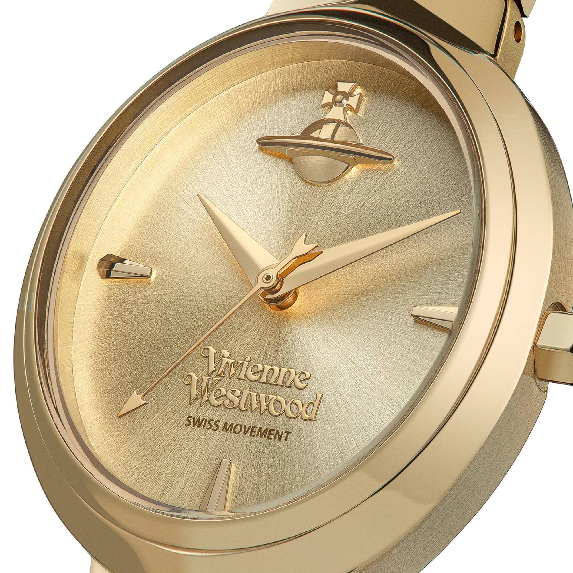 Vivienne Westwood Armour Gold Dial Ladies Watch VV314GDGD