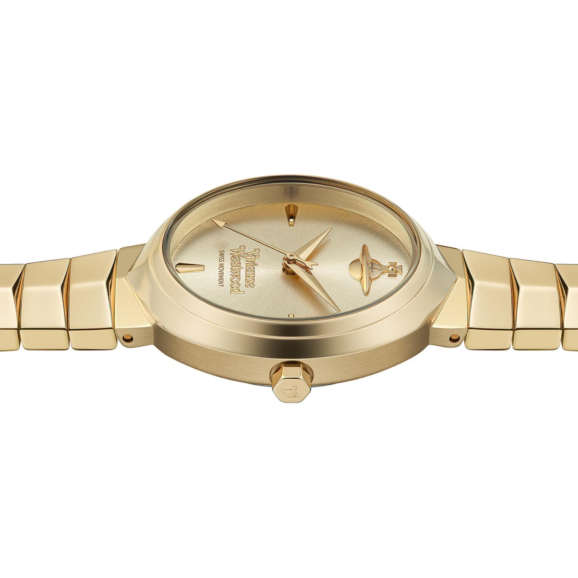 Vivienne Westwood Armour Gold Dial Ladies Watch VV314GDGD