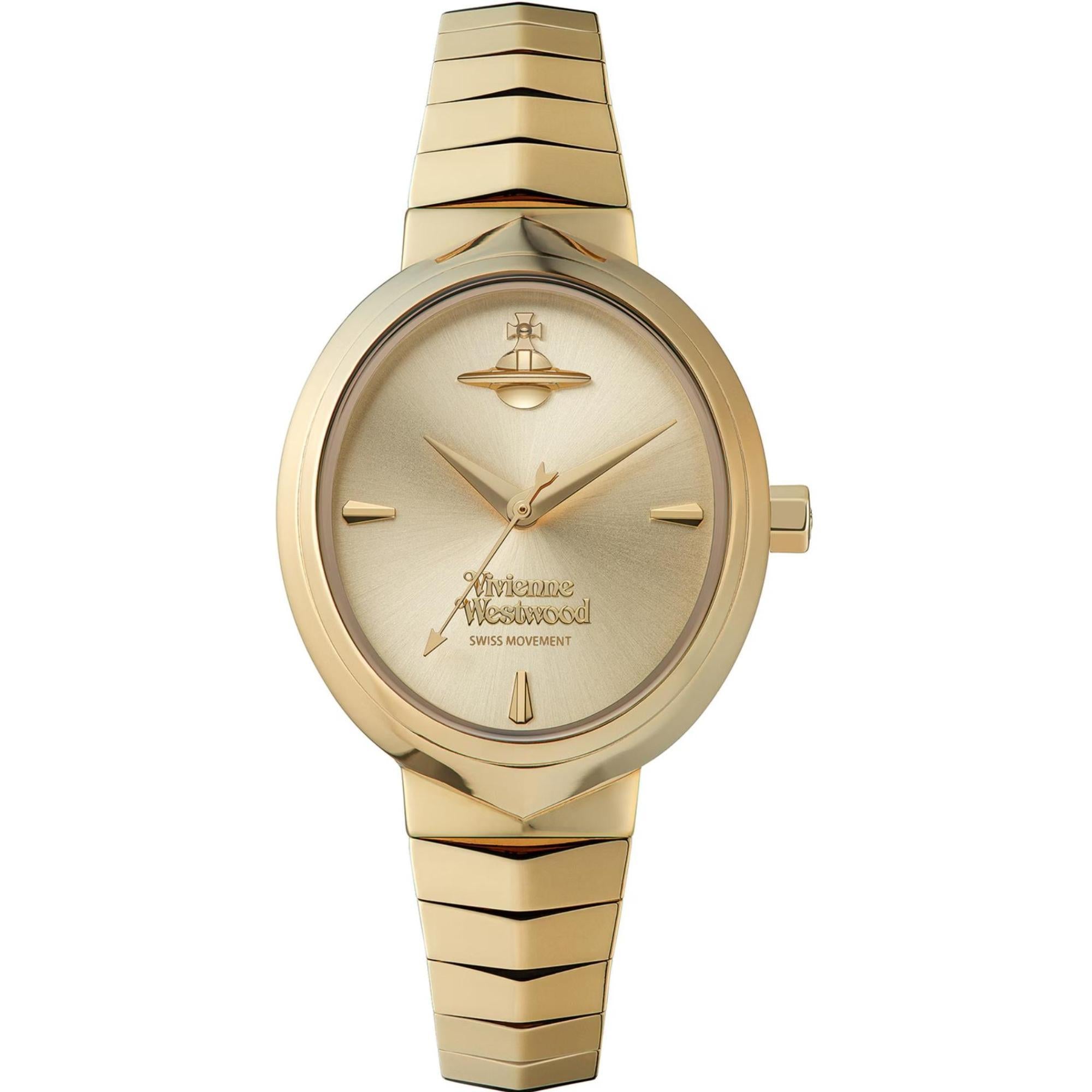 Vivienne Westwood Armour Gold Dial Ladies Watch VV314GDGD
