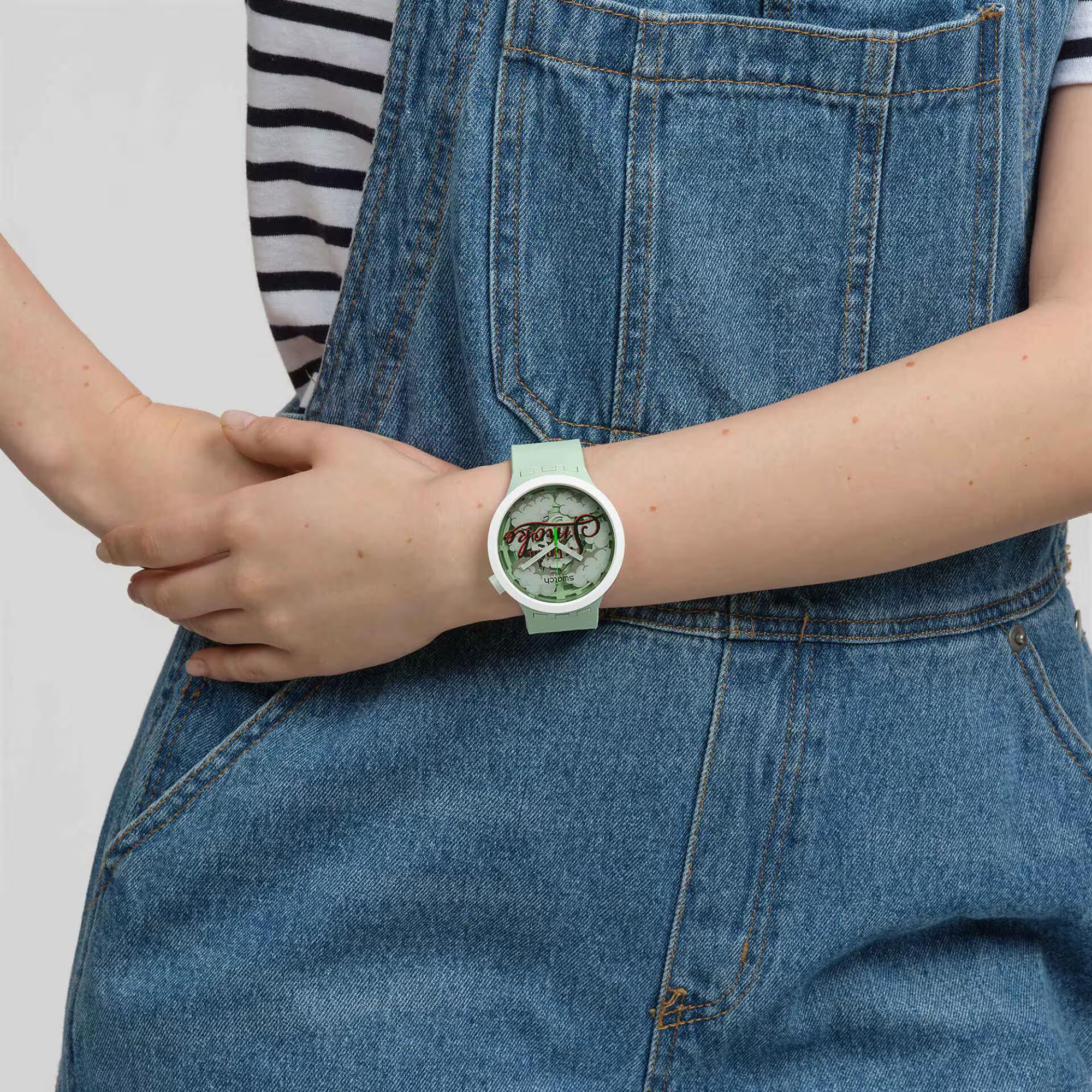 Swatch Big Bold Up in Smoke Cheech & Chong Unisex Watch SB03Z103