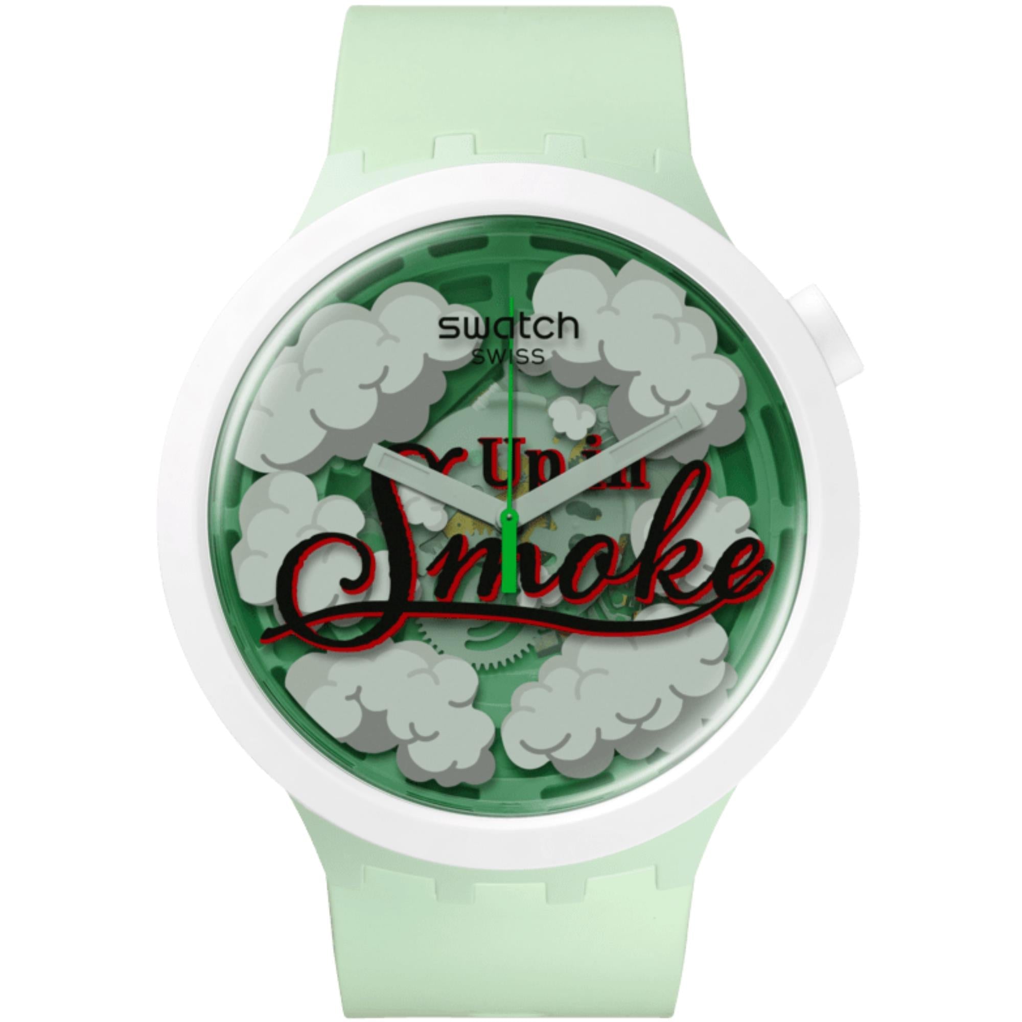 Swatch Big Bold Up in Smoke Cheech & Chong Unisex Watch SB03Z103