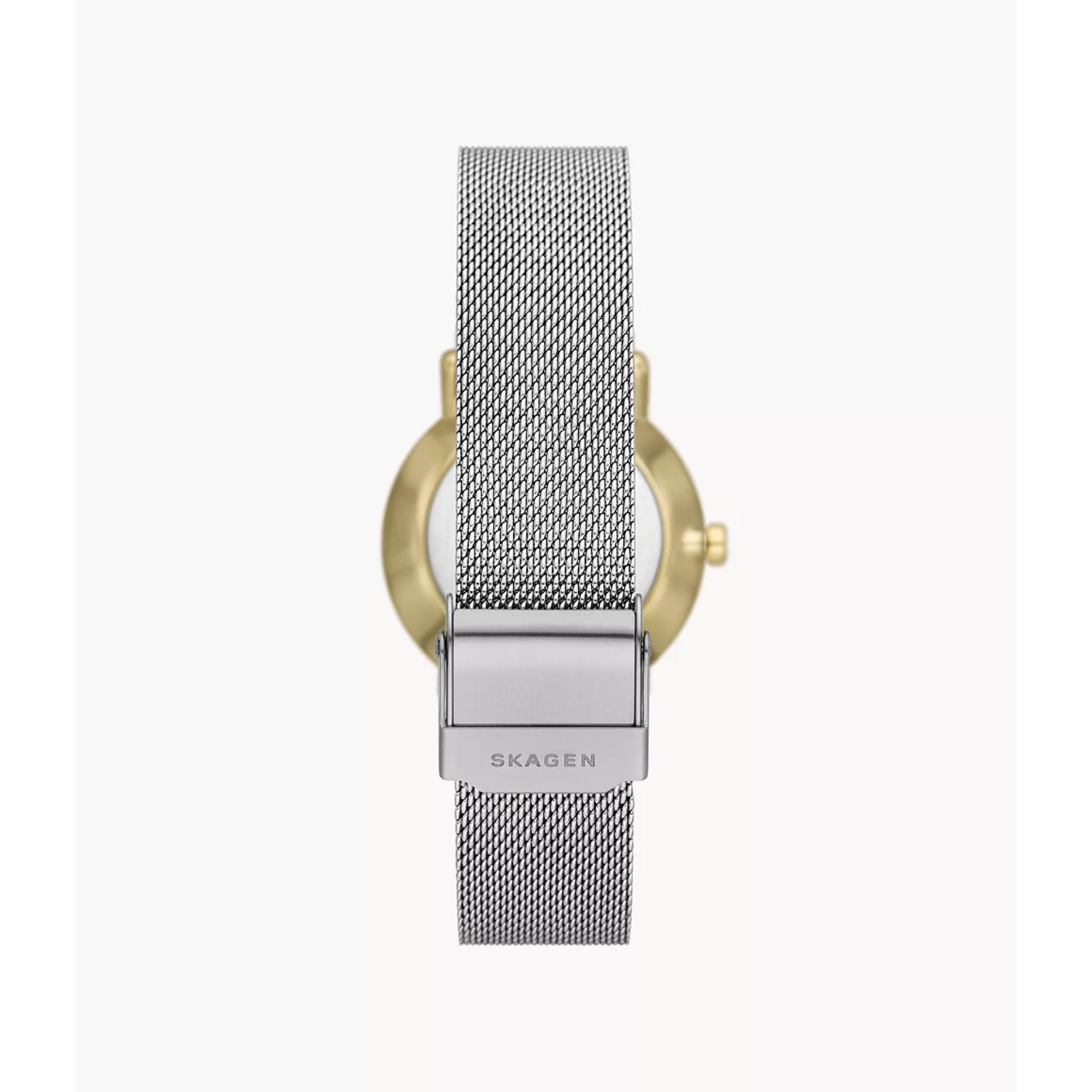 Skagen Kuppel Lille Sub-Second White Dial Stainless Steel Mesh Women’s Watch SKW3101